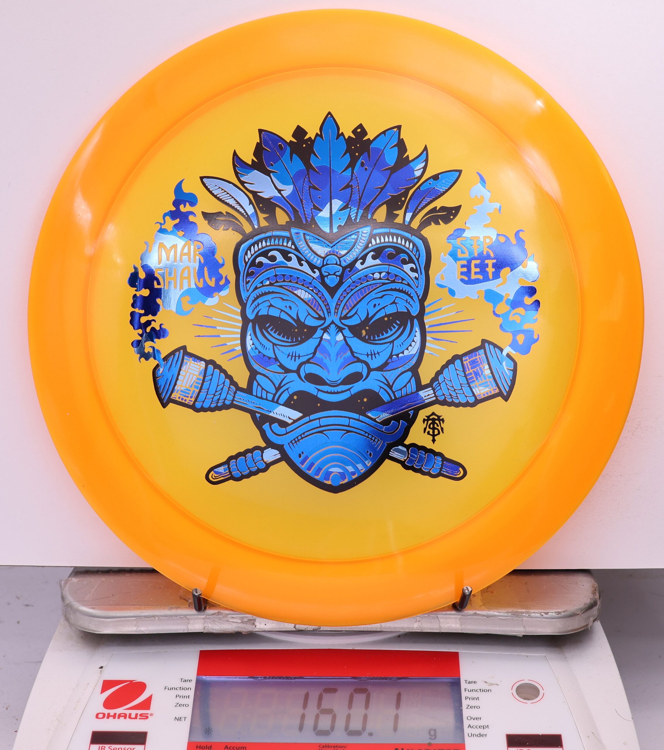 591909 Z Lite Zeus, Paul McBeth - Marshall Street Tiki Mask - #13 Orange, 160