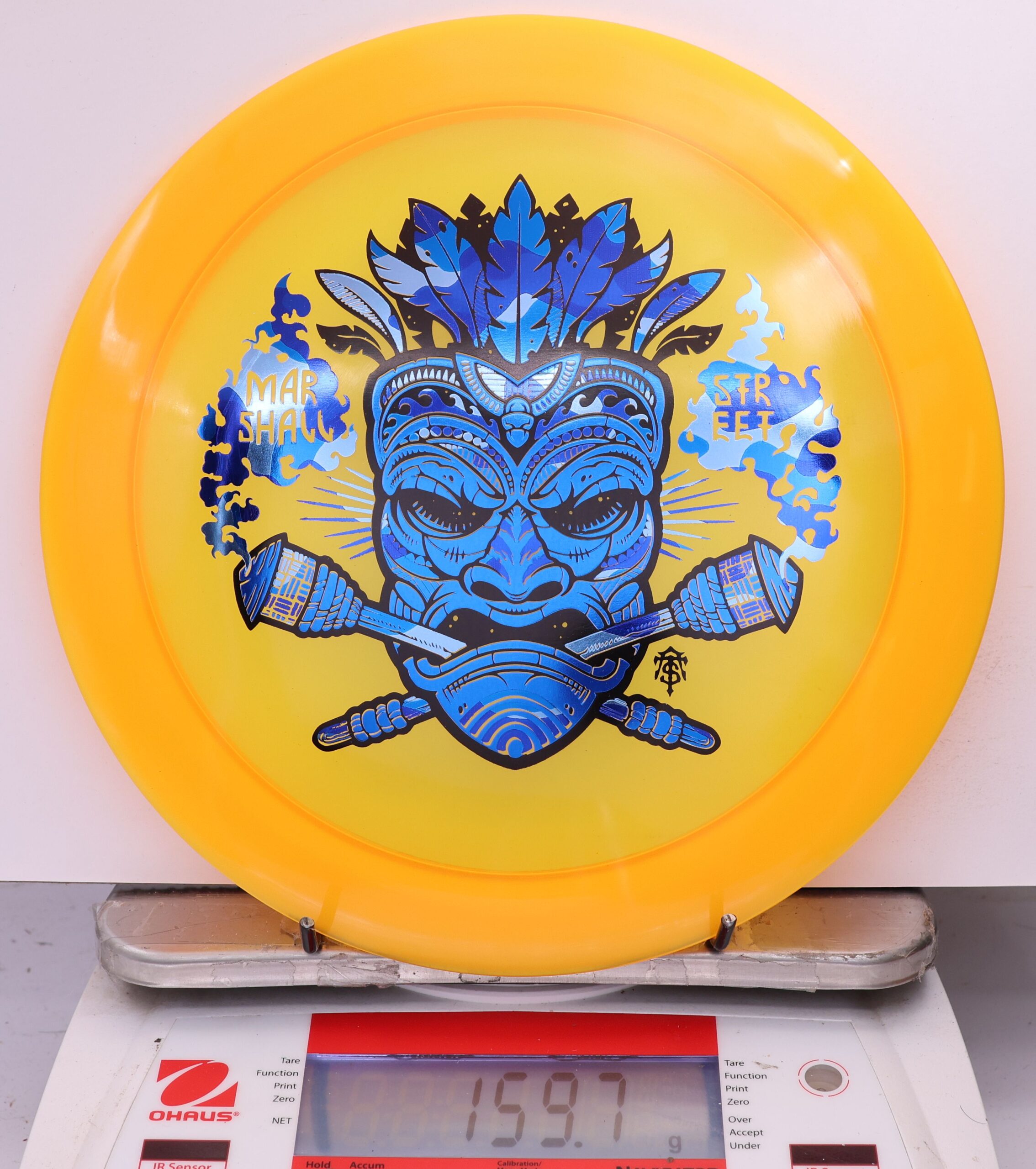 591927 Z Lite Zeus, Paul McBeth - Marshall Street Tiki Mask - #14 Orange, 160