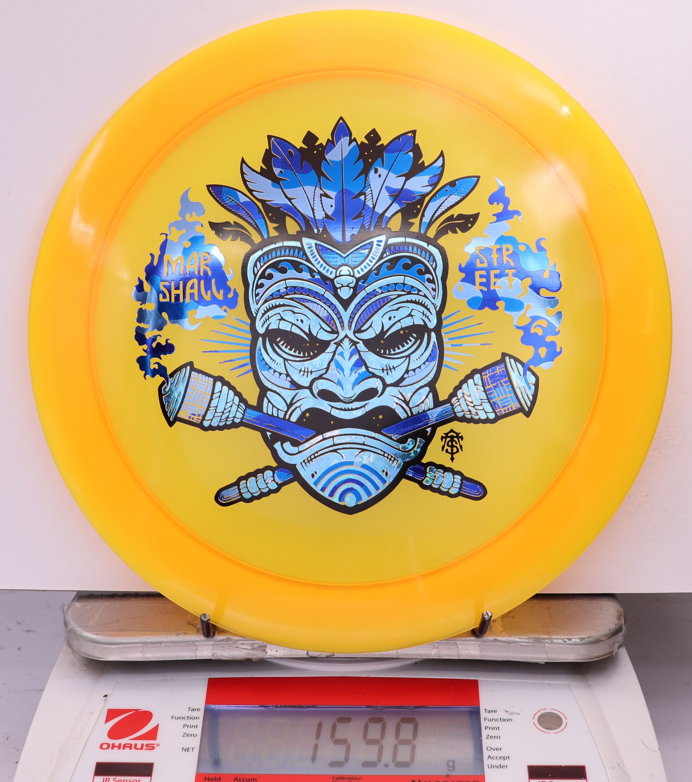 591931 Z Lite Zeus, Paul McBeth - Marshall Street Tiki Mask - #18 Orange, 160