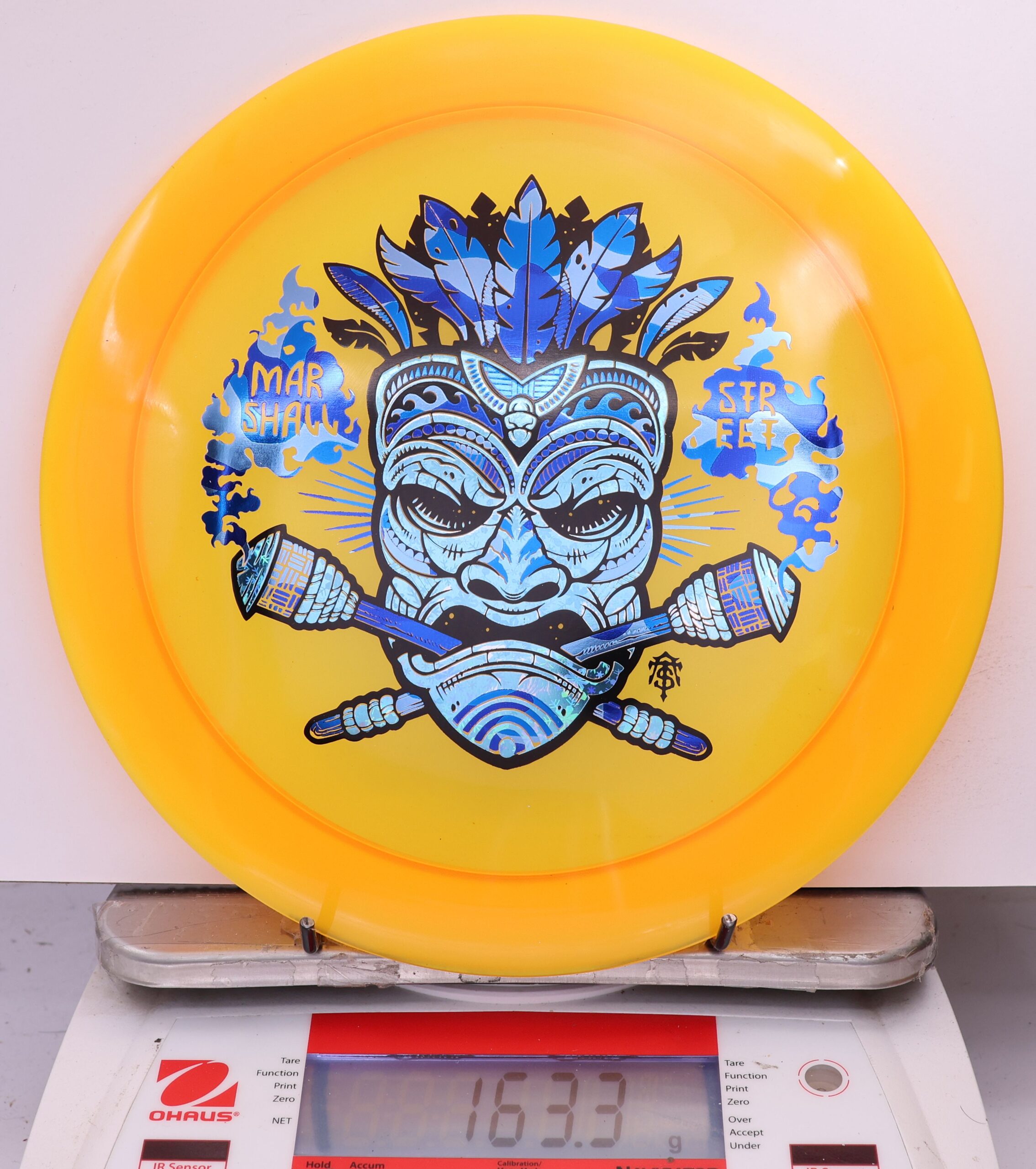 591950 Z Lite Zeus, Paul McBeth - Marshall Street Tiki Mask - #20 Orange, 163