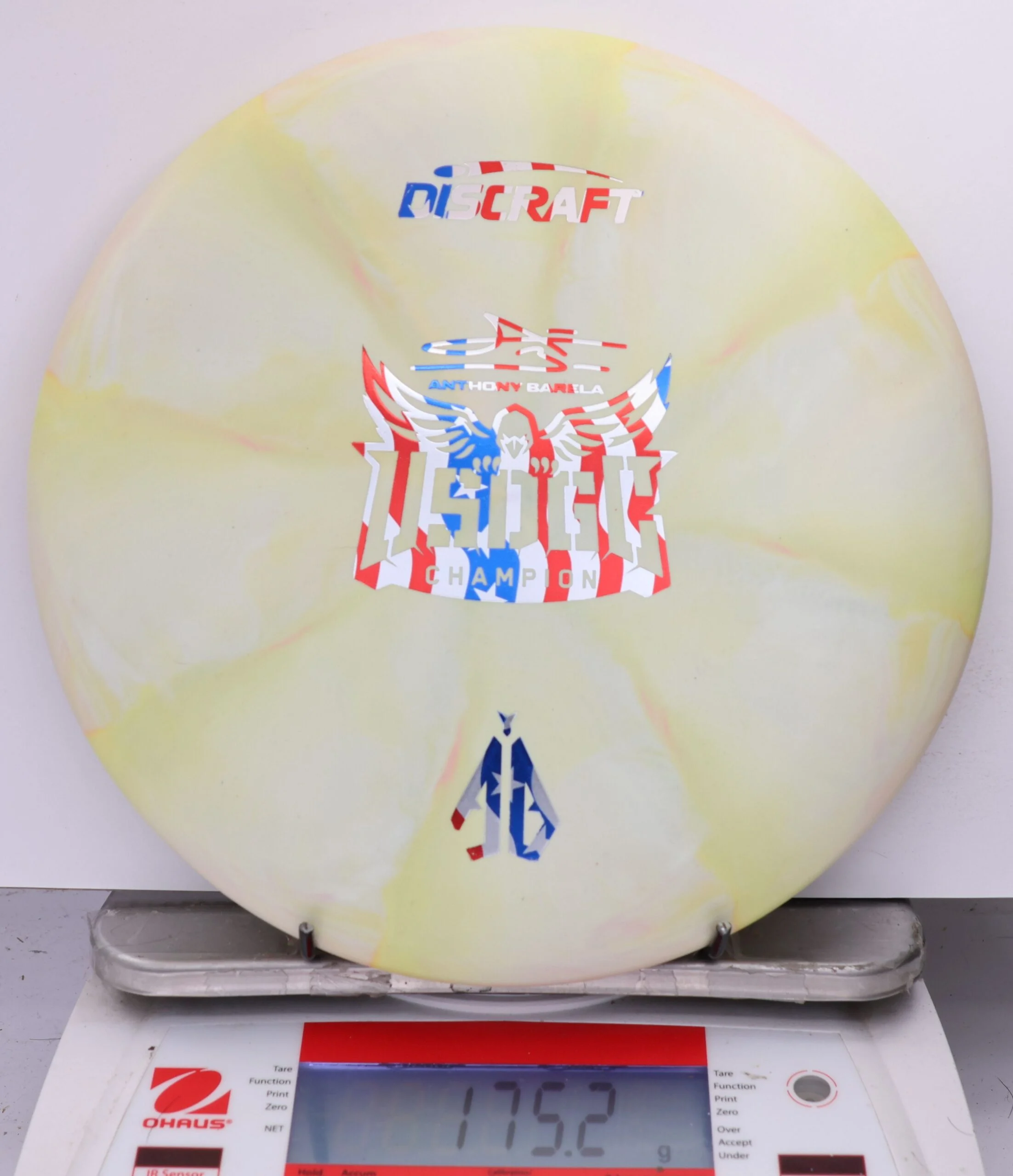 592838 Crazy Tuff Swirl Focus, Anthony Barela 2025 USDGC Champion - #72 LtYellow, 175