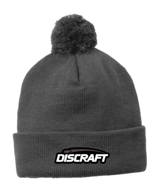 595590 Discraft Cuff Pom Beanie - Gray