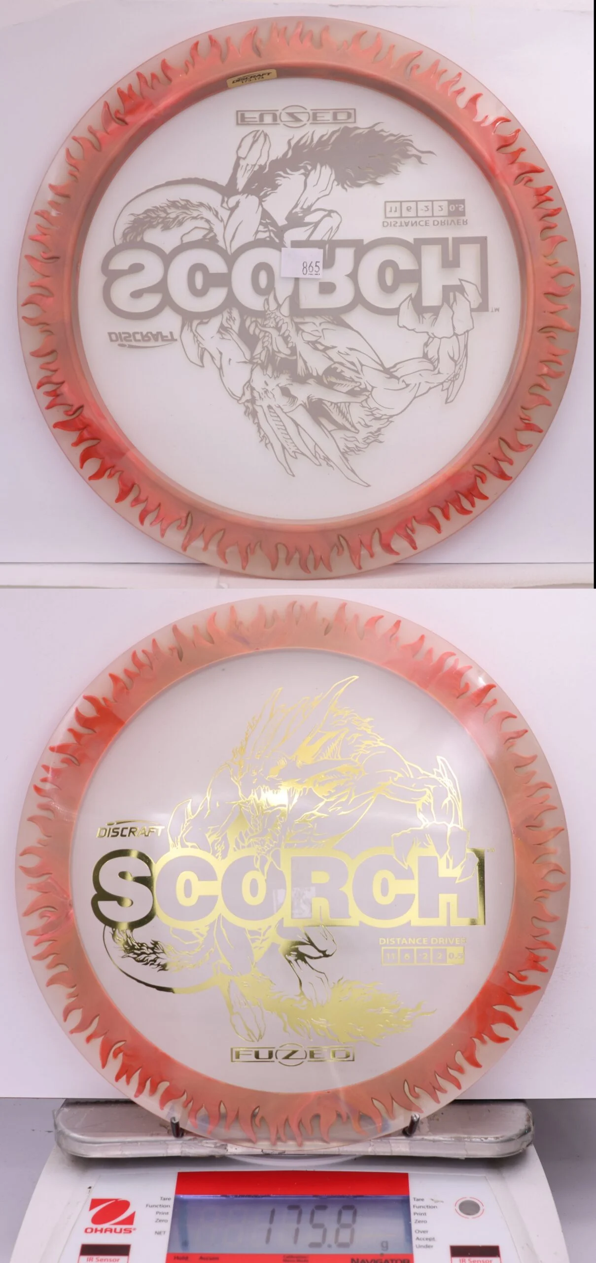 598662 FuZed Line Scorch - Flame - #865 Clear-OrangeGray, 176