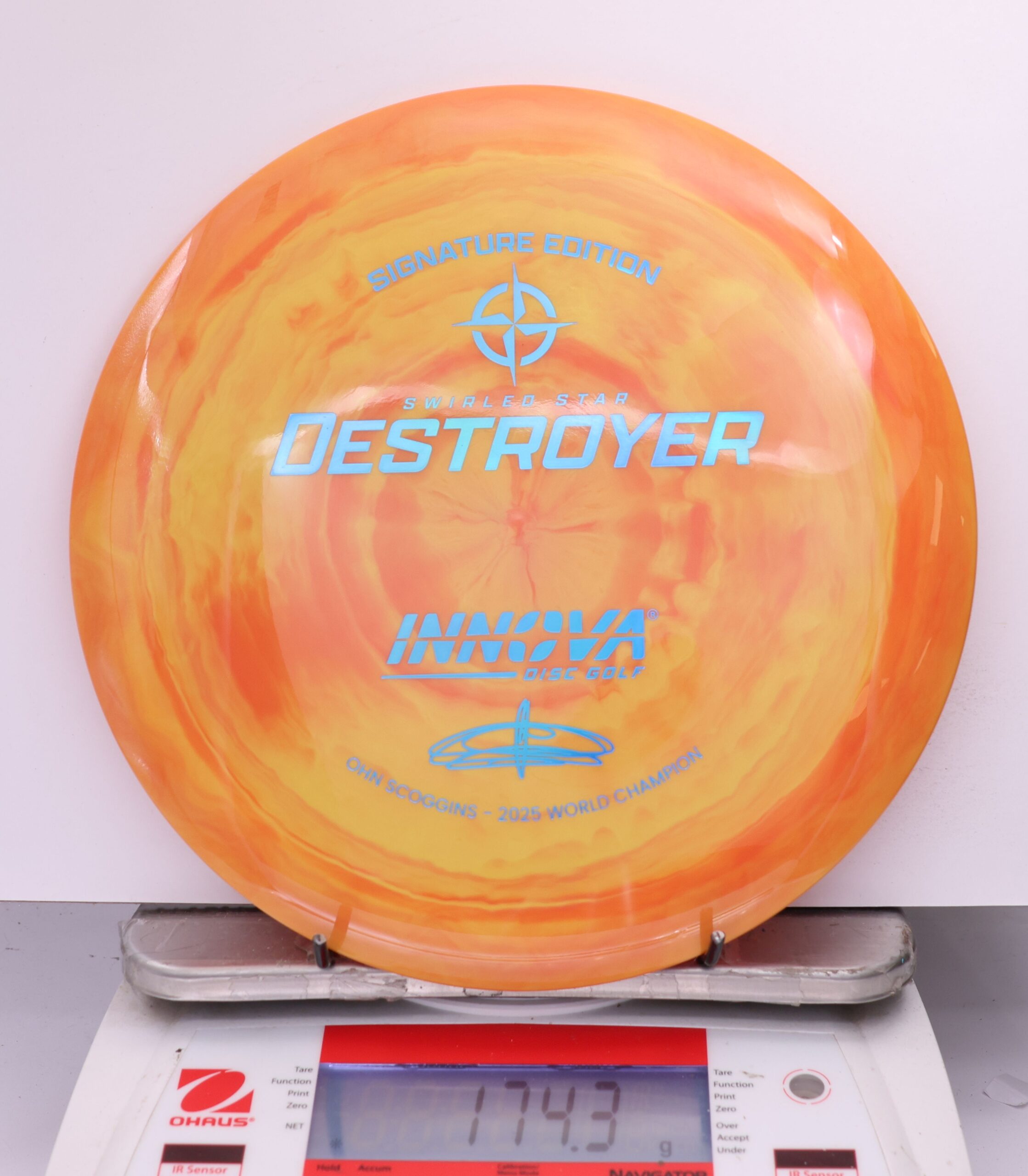 599484 Swirled Star Destroyer, Ohn Scoggins 2025 FPO World Champion - #271 Orange, 174