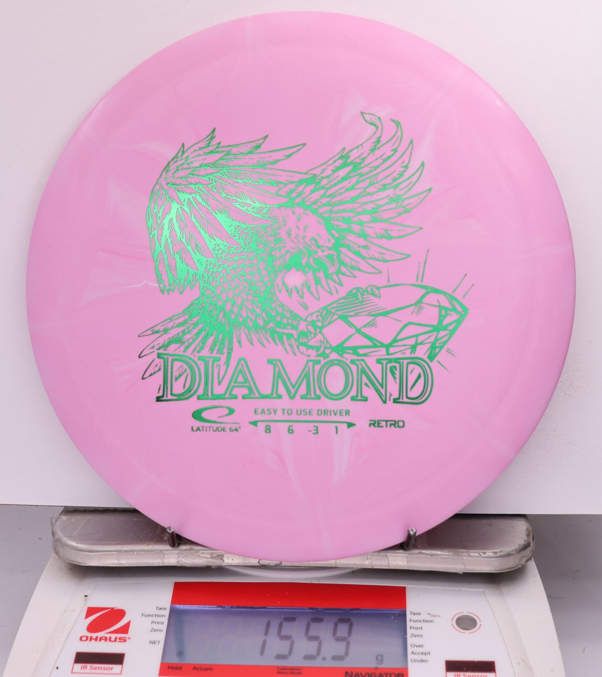 604314 Retro Burst Diamond - #856 Pink, 156