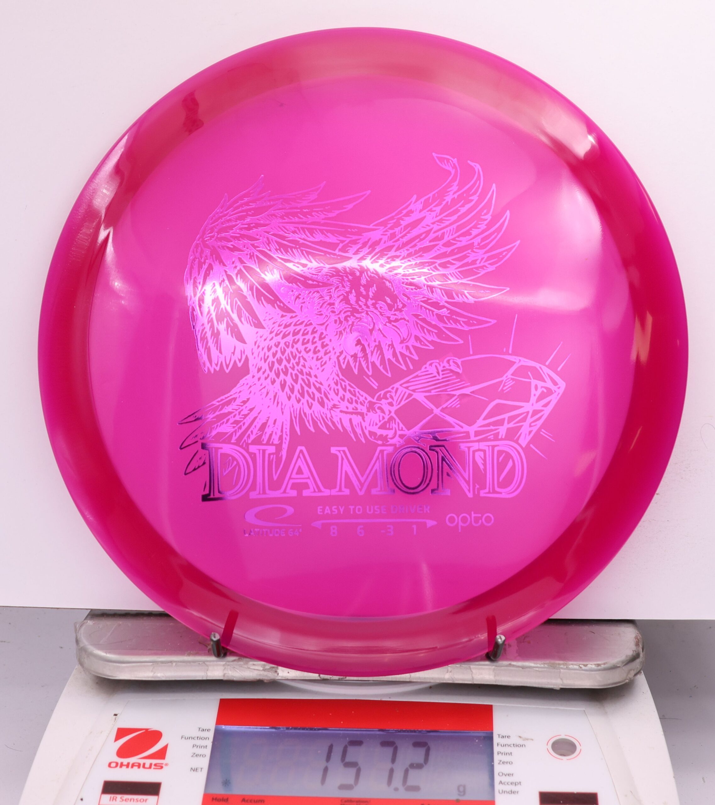 604594 Opto Diamond - #850 Cranberry, 157