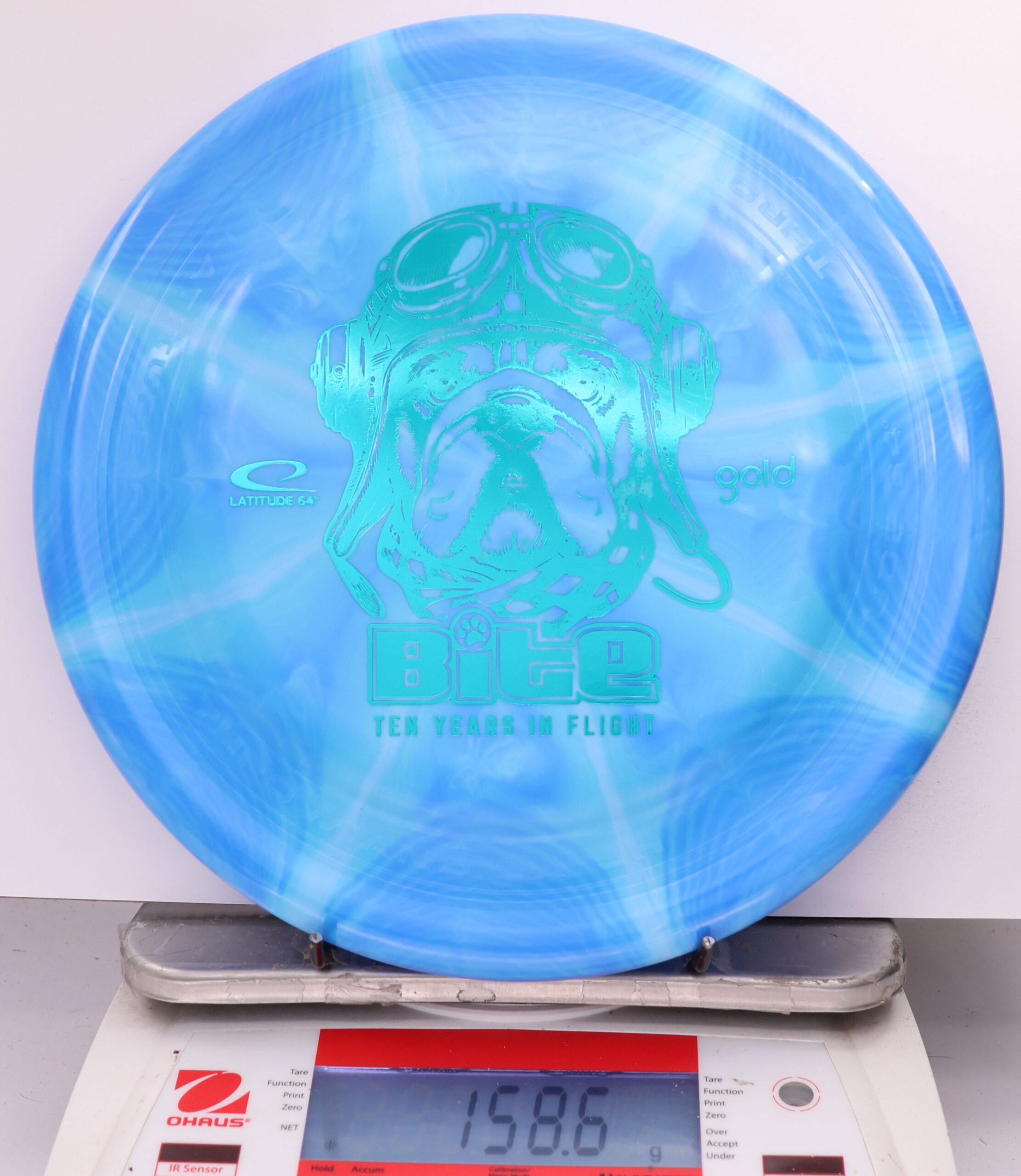 604942 Gold Burst Bite, 10 Year Anniversary - #851 Blue, 159