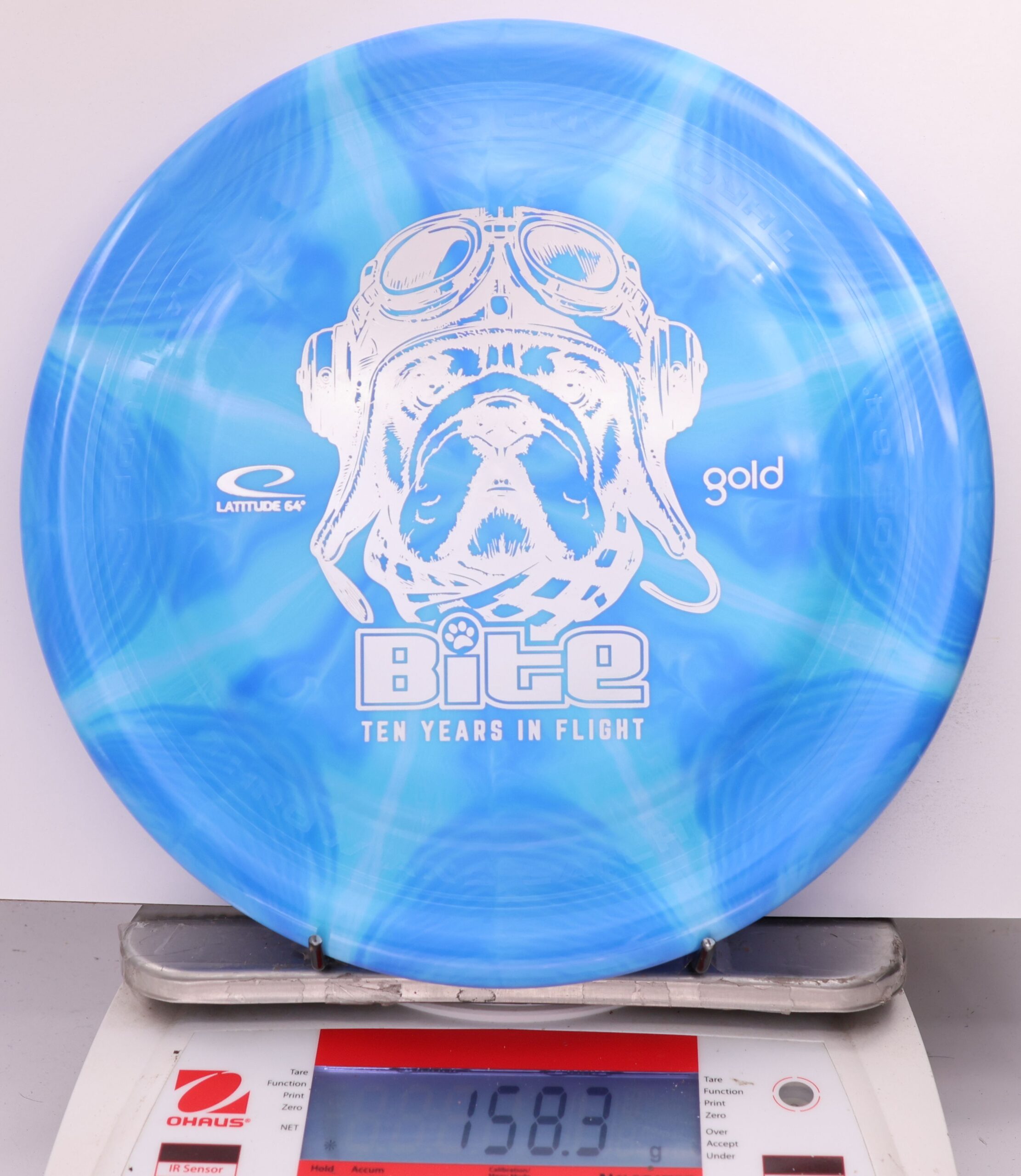 604944 Gold Burst Bite, 10 Year Anniversary - #853 Blue, 158