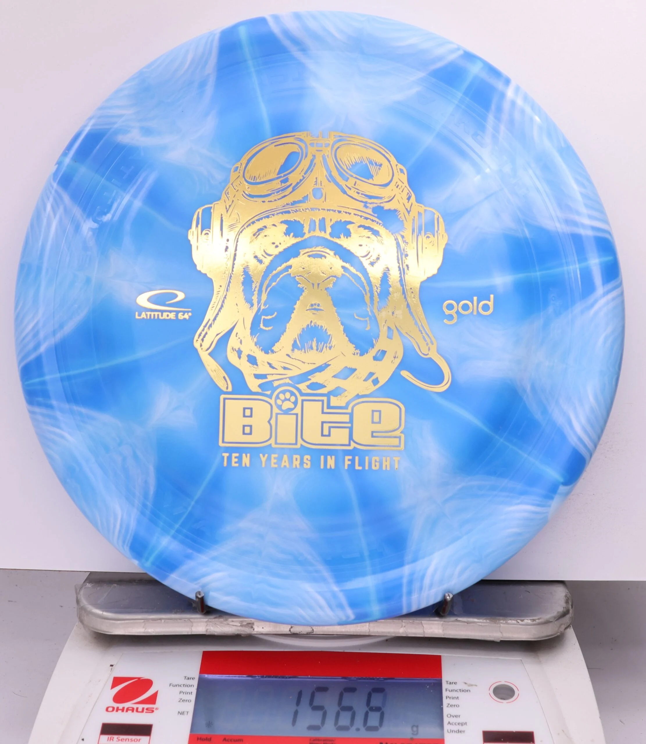 604945 Gold Burst Bite, 10 Year Anniversary - #854 Blue, 157