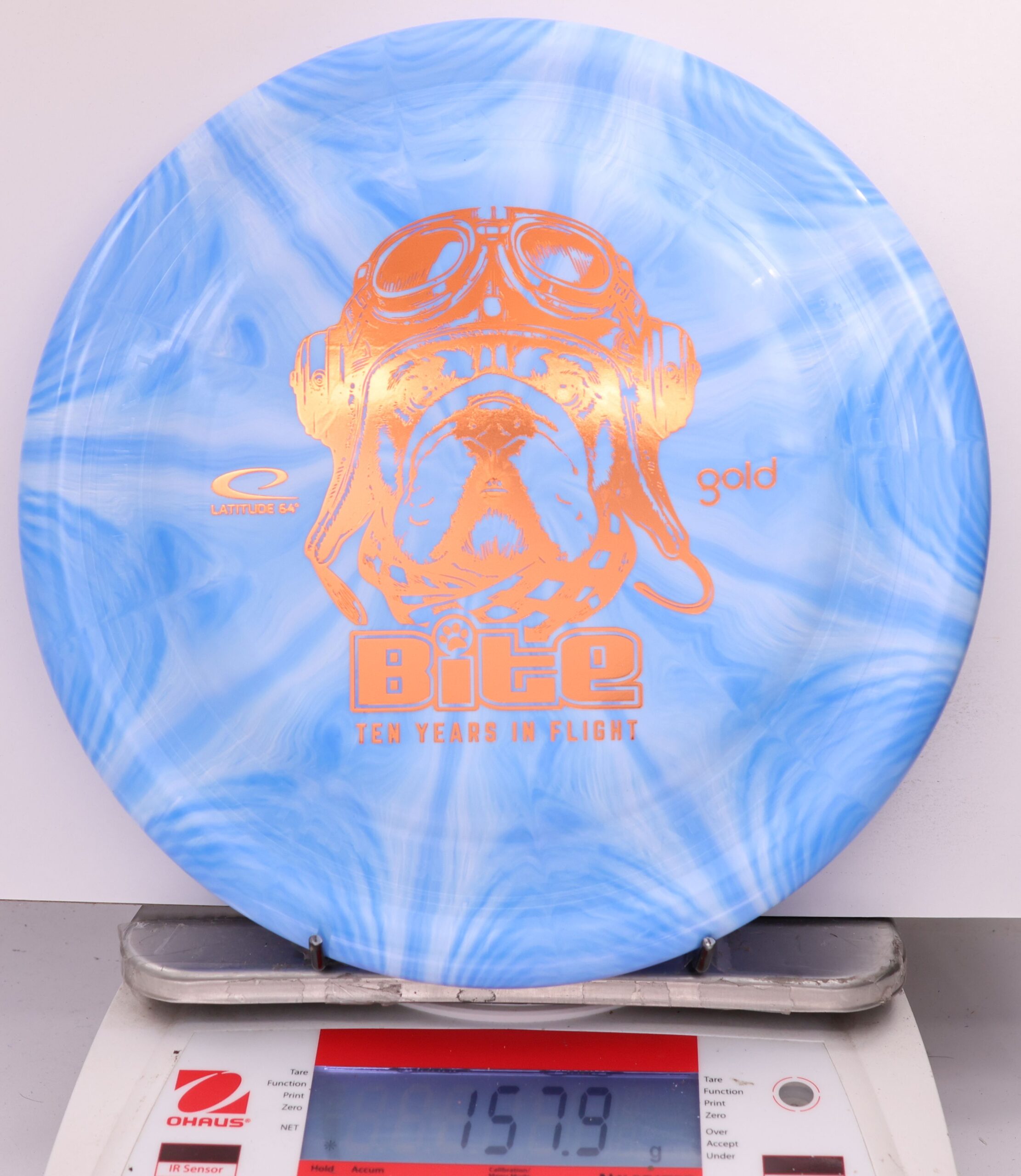 604958 Gold Burst Bite, 10 Year Anniversary - #855 Blue, 158