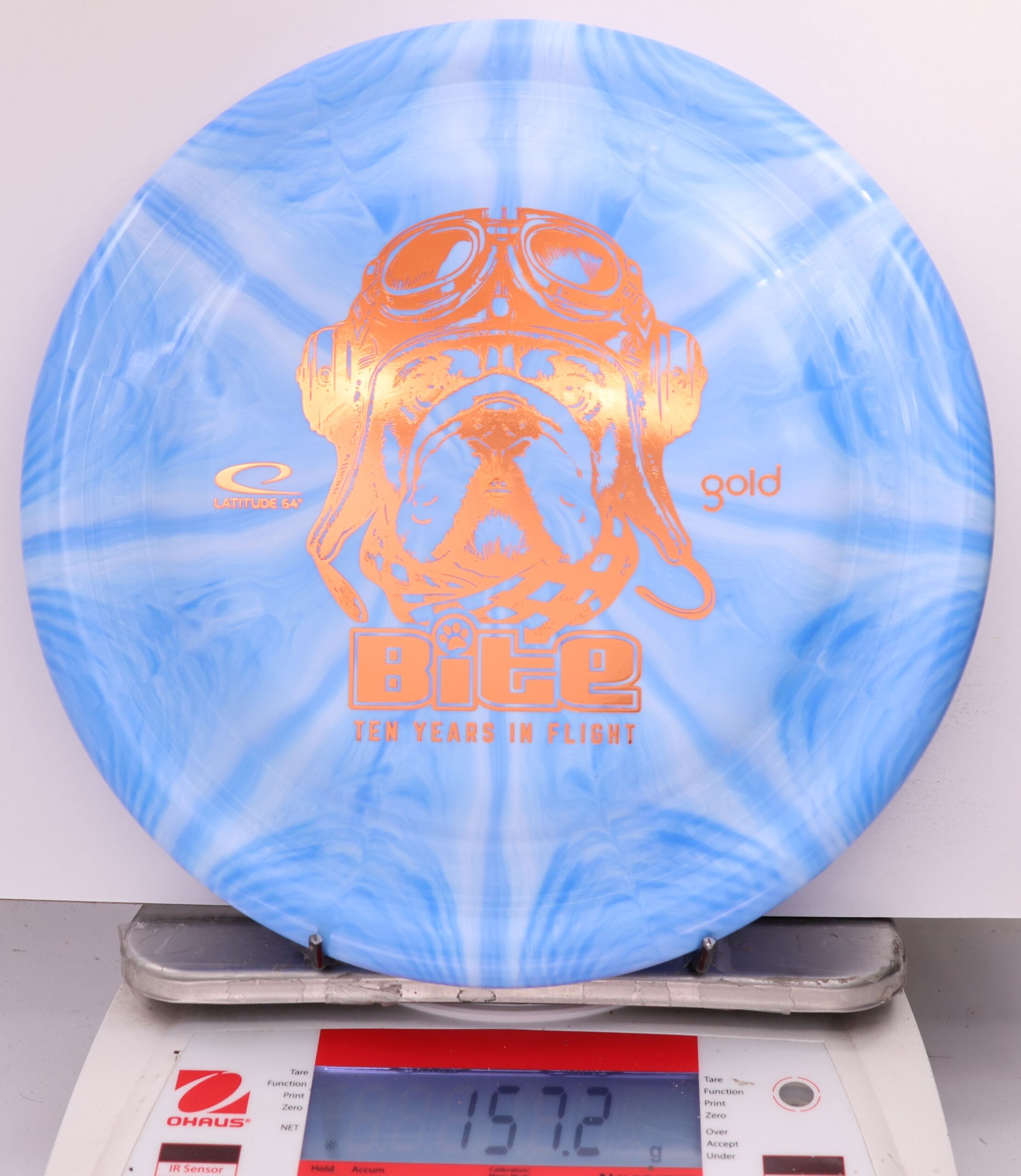 604960 Gold Burst Bite, 10 Year Anniversary - #857 Blue, 157