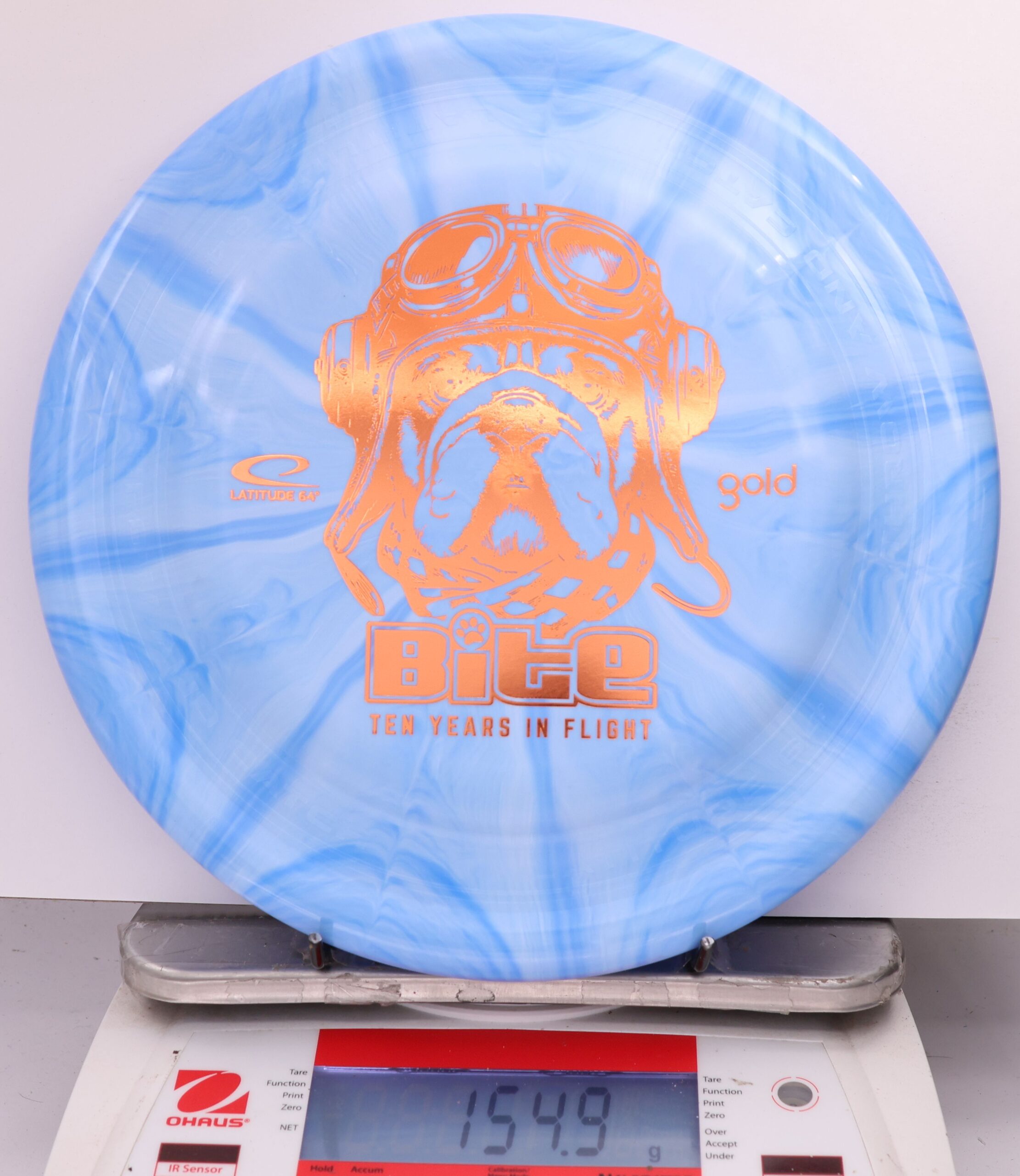 604961 Gold Burst Bite, 10 Year Anniversary - #858 Blue, 155