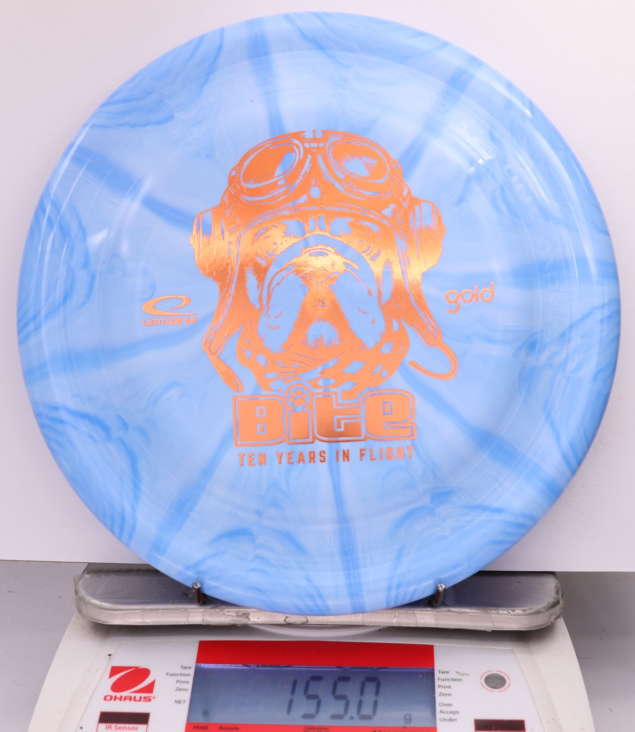 604962 Gold Burst Bite, 10 Year Anniversary - #859 Blue, 155