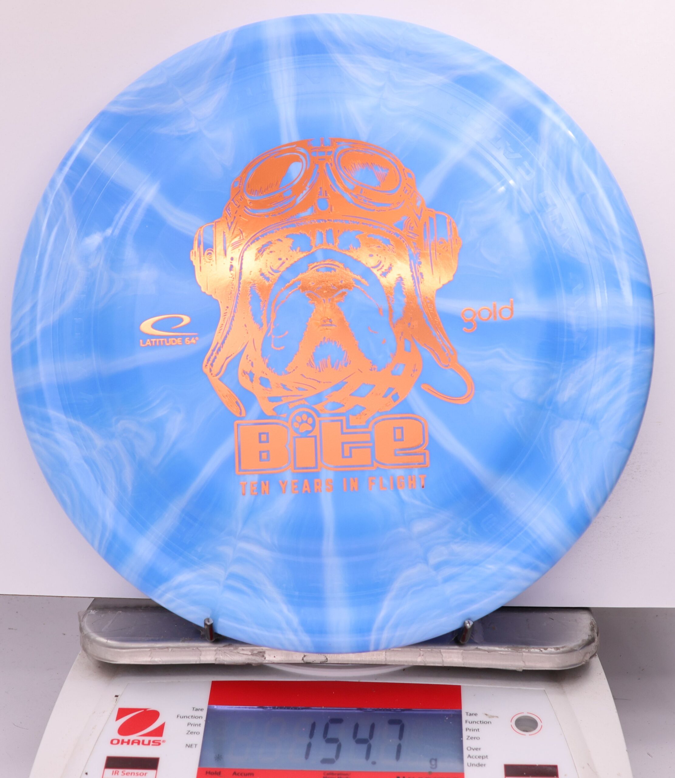 604975 Gold Burst Bite, 10 Year Anniversary - #860 Blue, 155