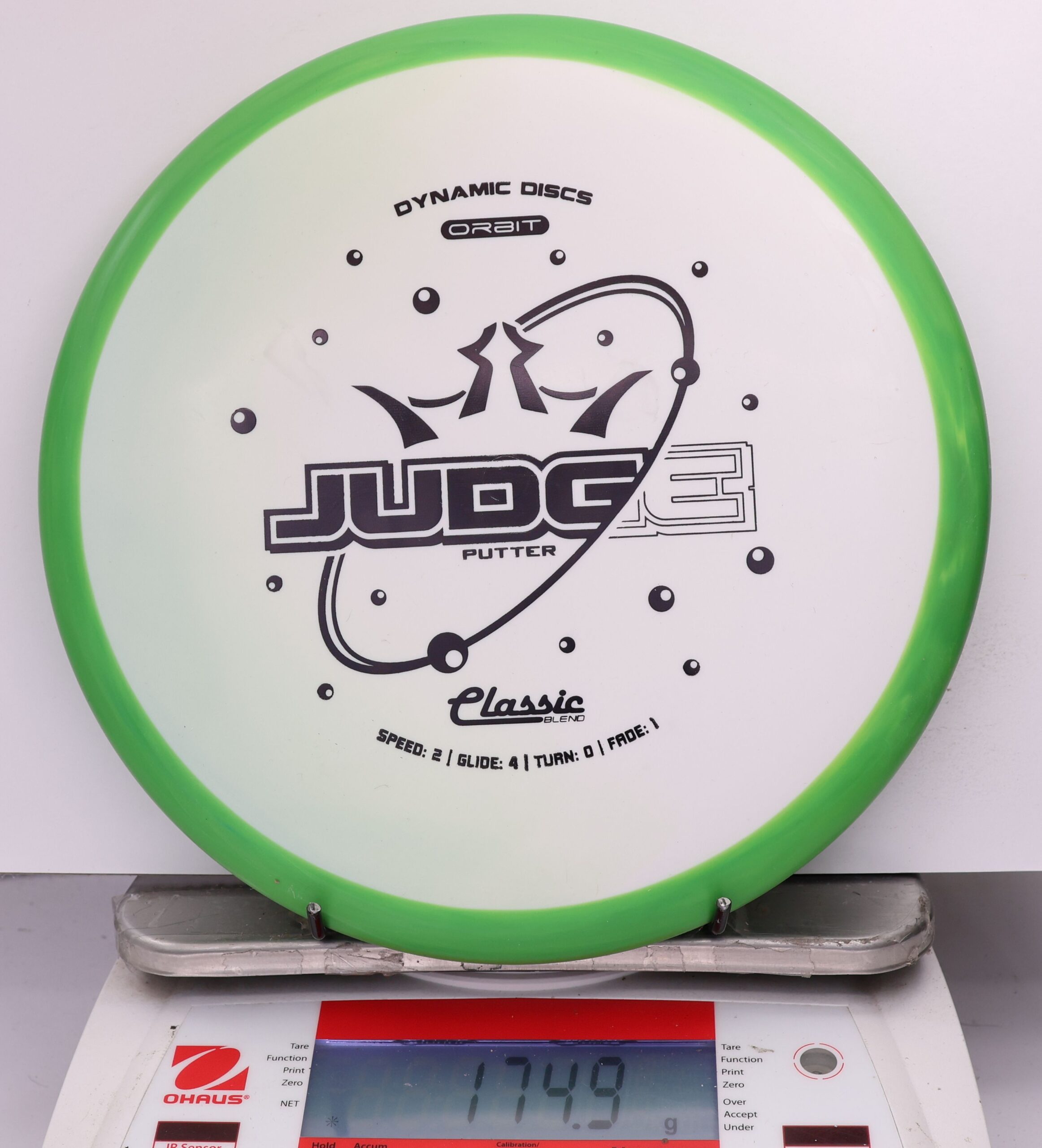 607101 Classic Blend Orbit Judge - #850 Green-White, 175