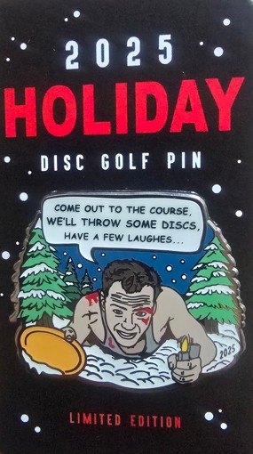 2025 Yippee Holiday Disc Golf Pin