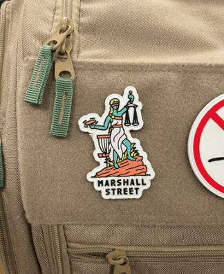 Lady Justice PVC, Velcro Patch