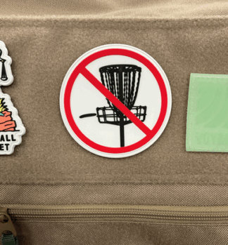 NO Low Putts PVC, Velcro Patch