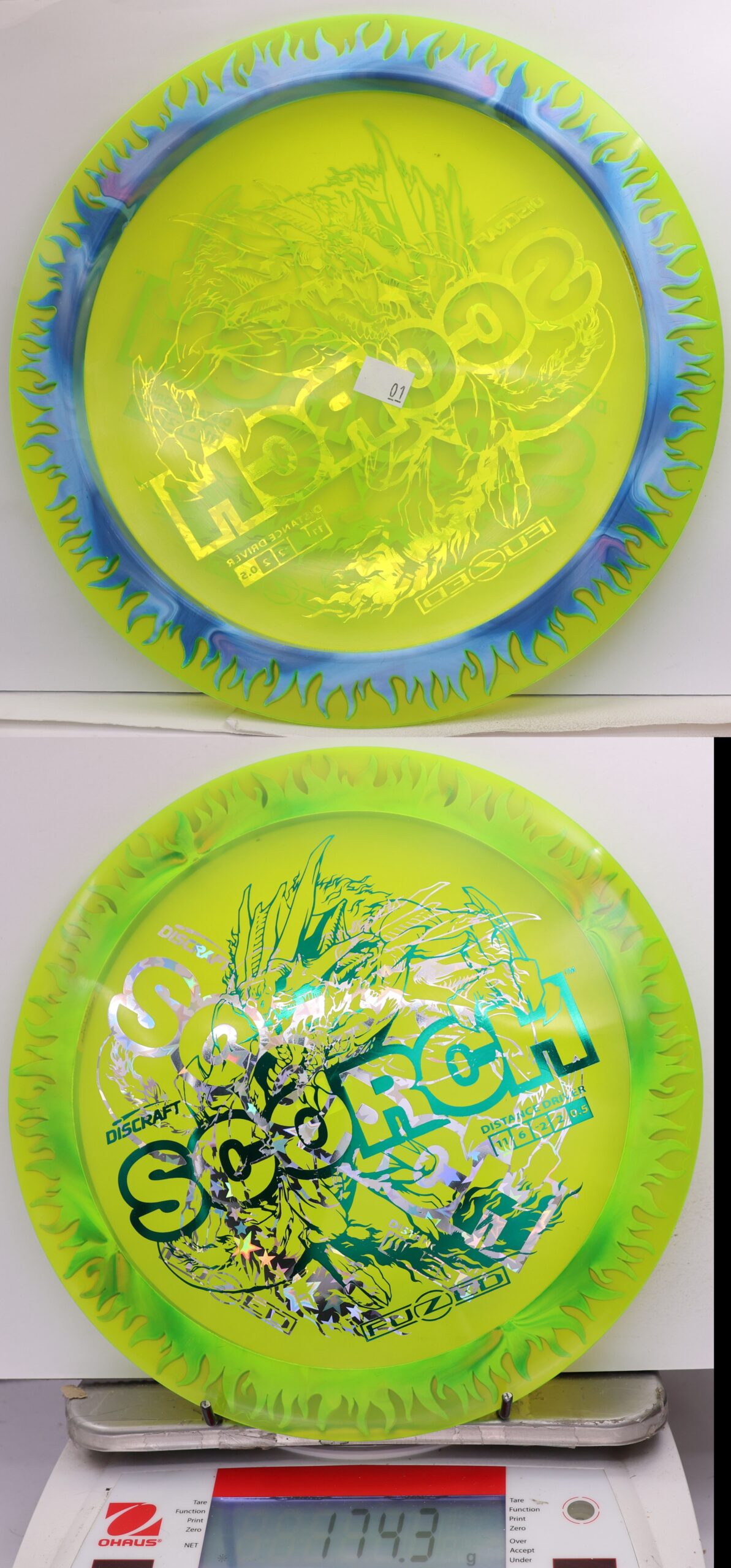 612903 X-Out FuZed Line Scorch - Flames - #01 LtBlurp-Green, 174