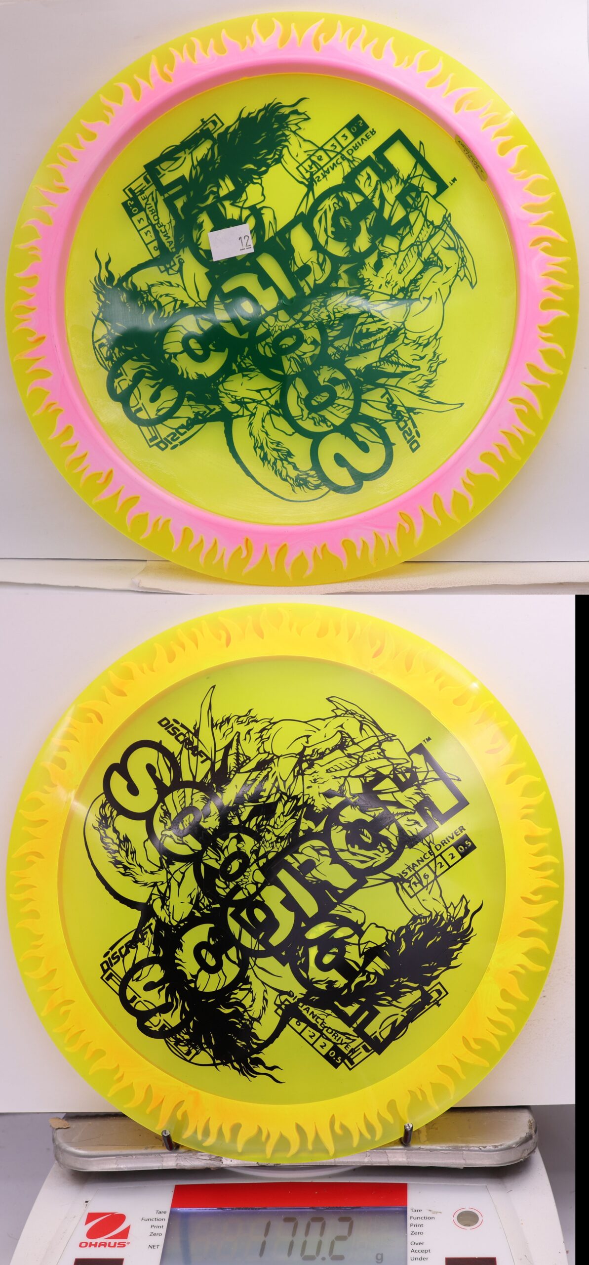 612936 X-Out FuZed Line Scorch - Flames - #12 Yellow-Pink, 170