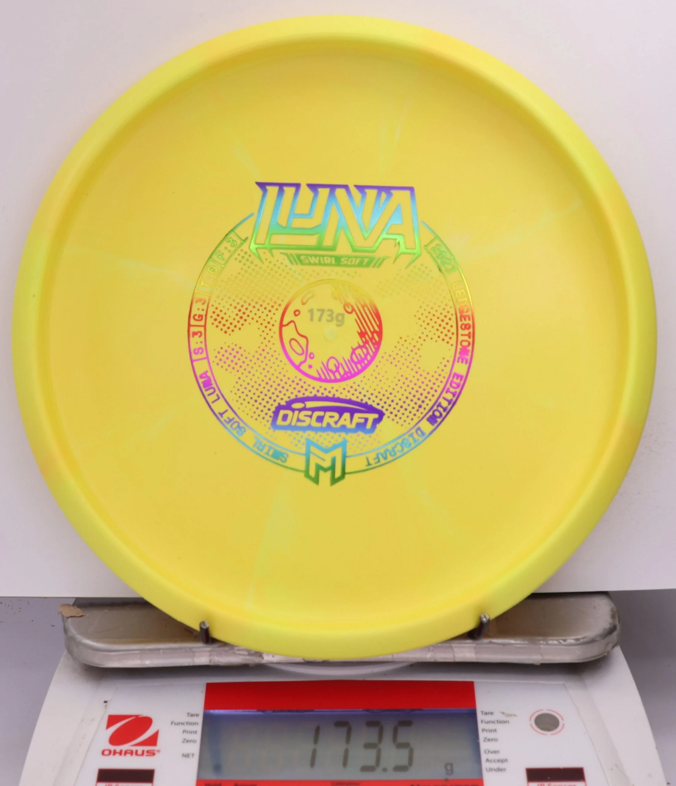 613641 Swirl Soft Luna, Paul McBeth - Bottom Stamp - #467 Yellow, 174