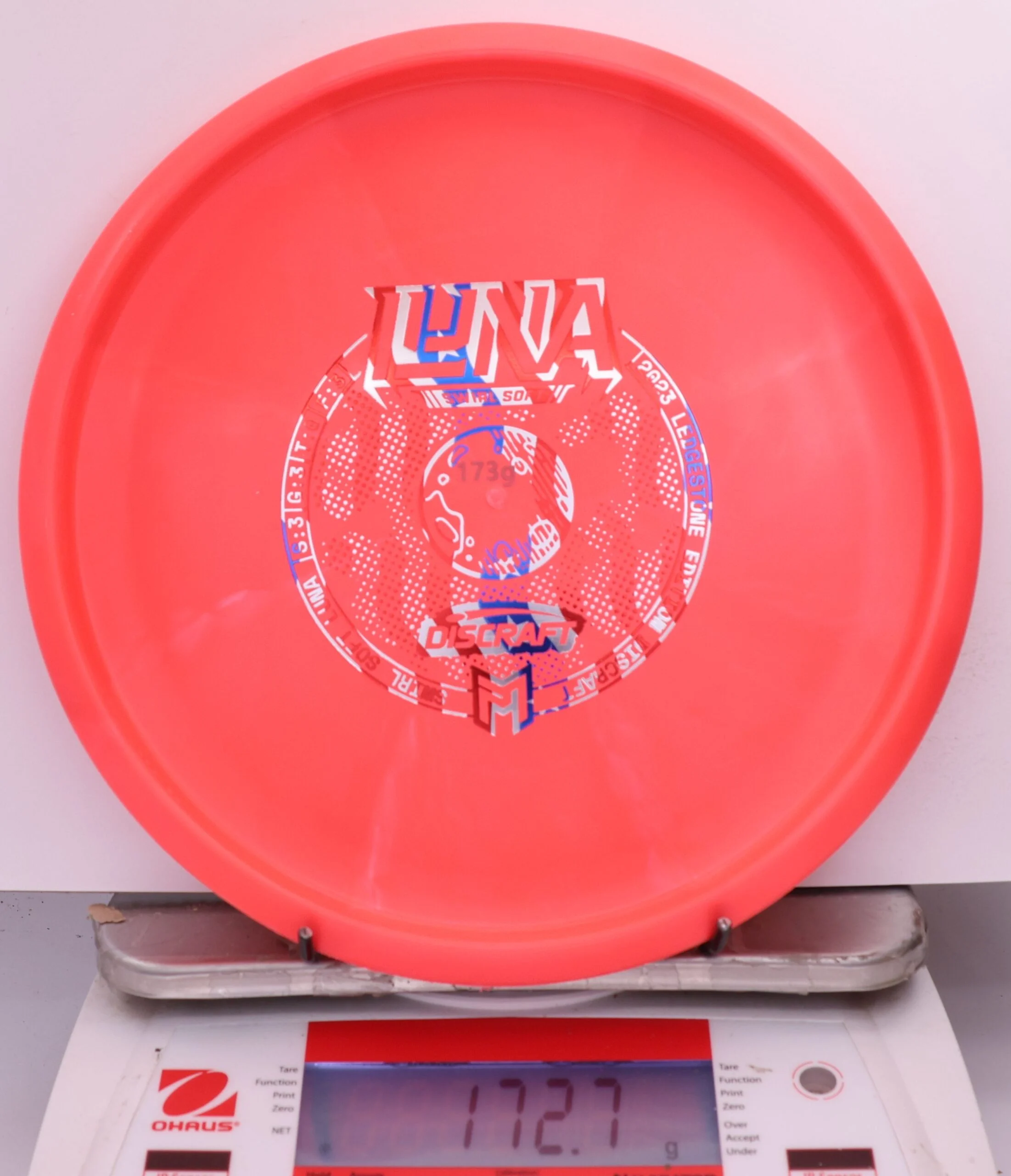 613718 Swirl Soft Luna, Paul McBeth - Bottom Stamp - #476 SoftRed, 173