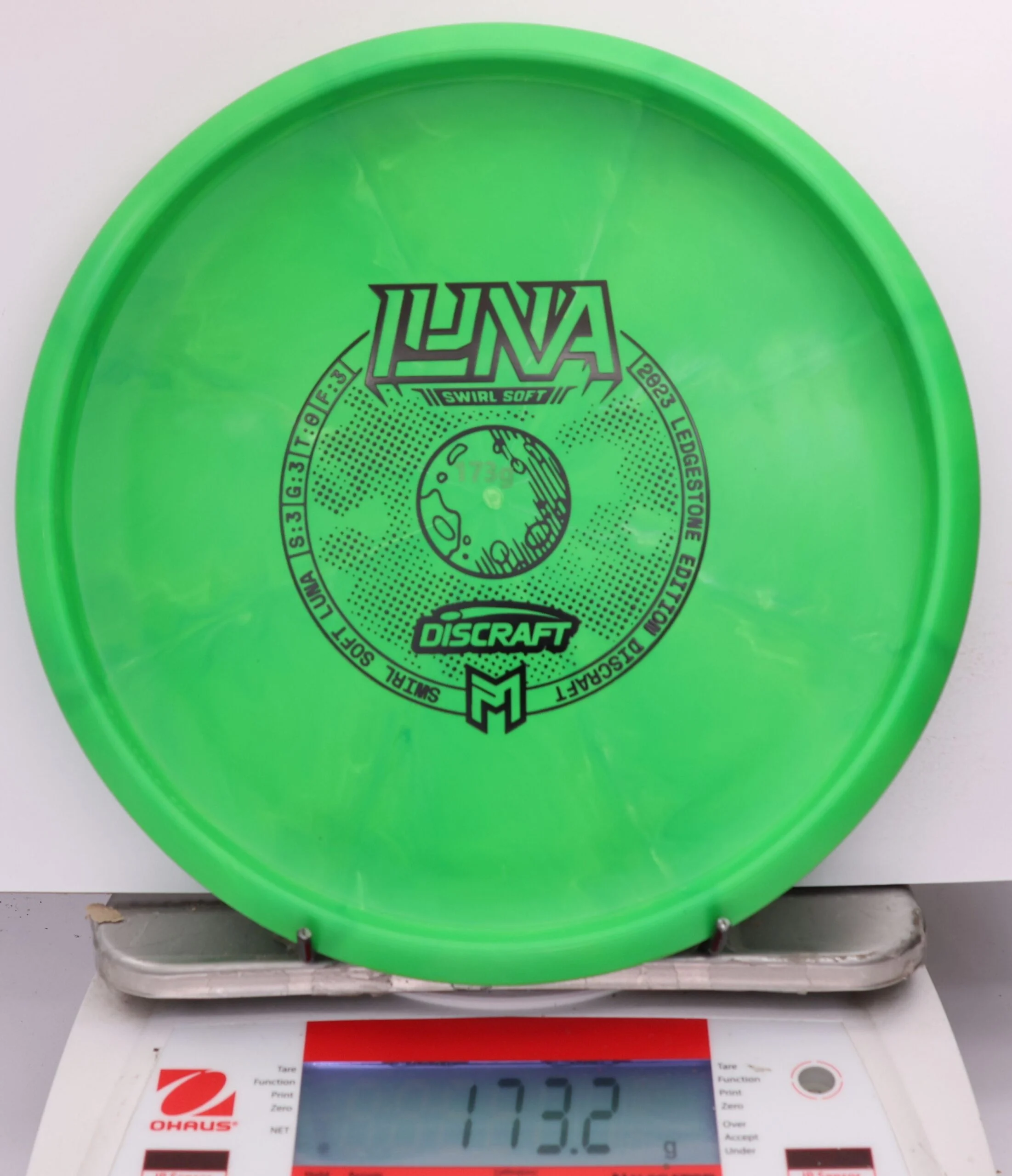 613796 Swirl Soft Luna, Paul McBeth - Bottom Stamp - #486 Green, 173
