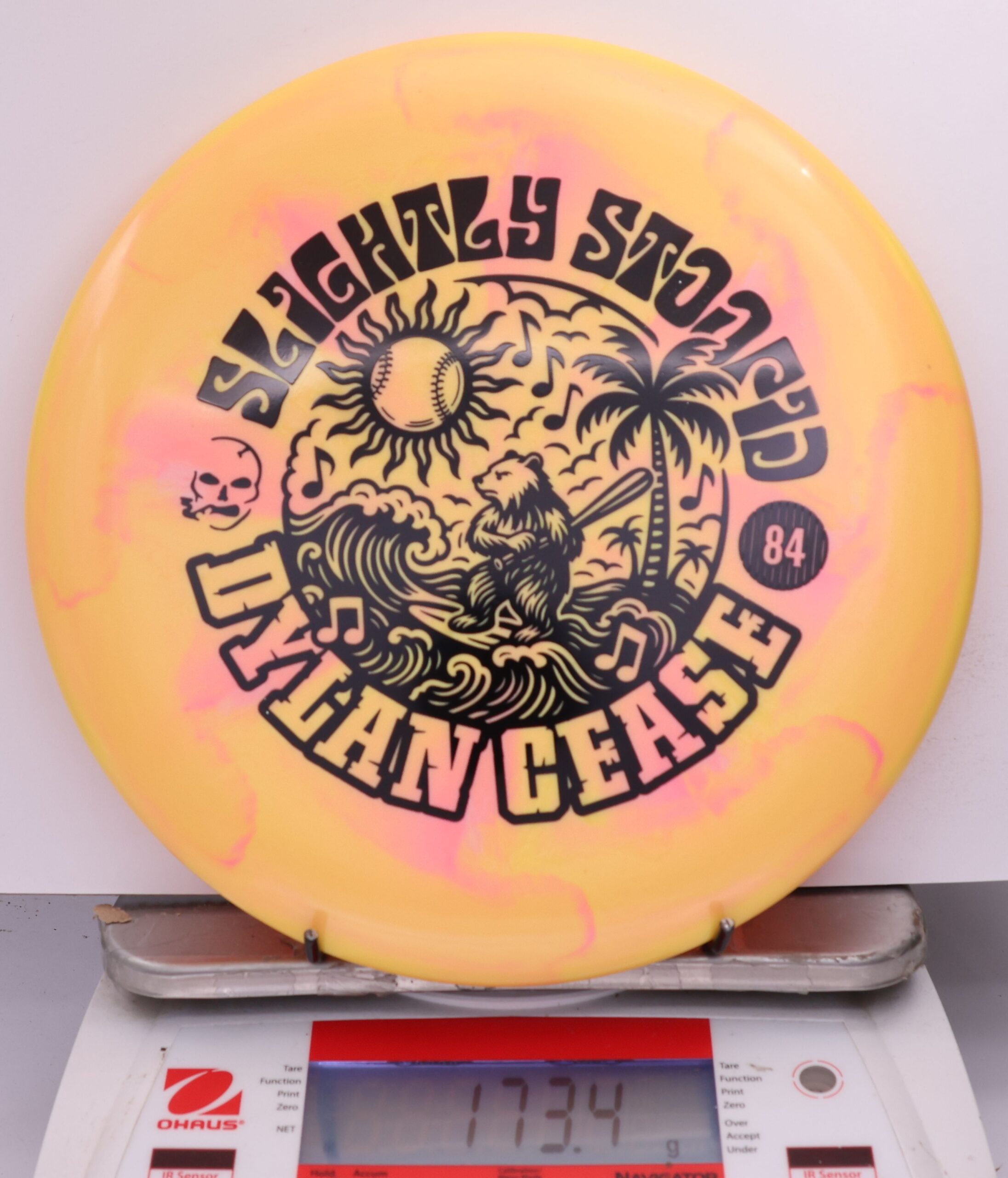 613982 ESP Luna, Slightly Stoopid and Dylan Cease - Bear at Bat - #18 OrangePink, 173