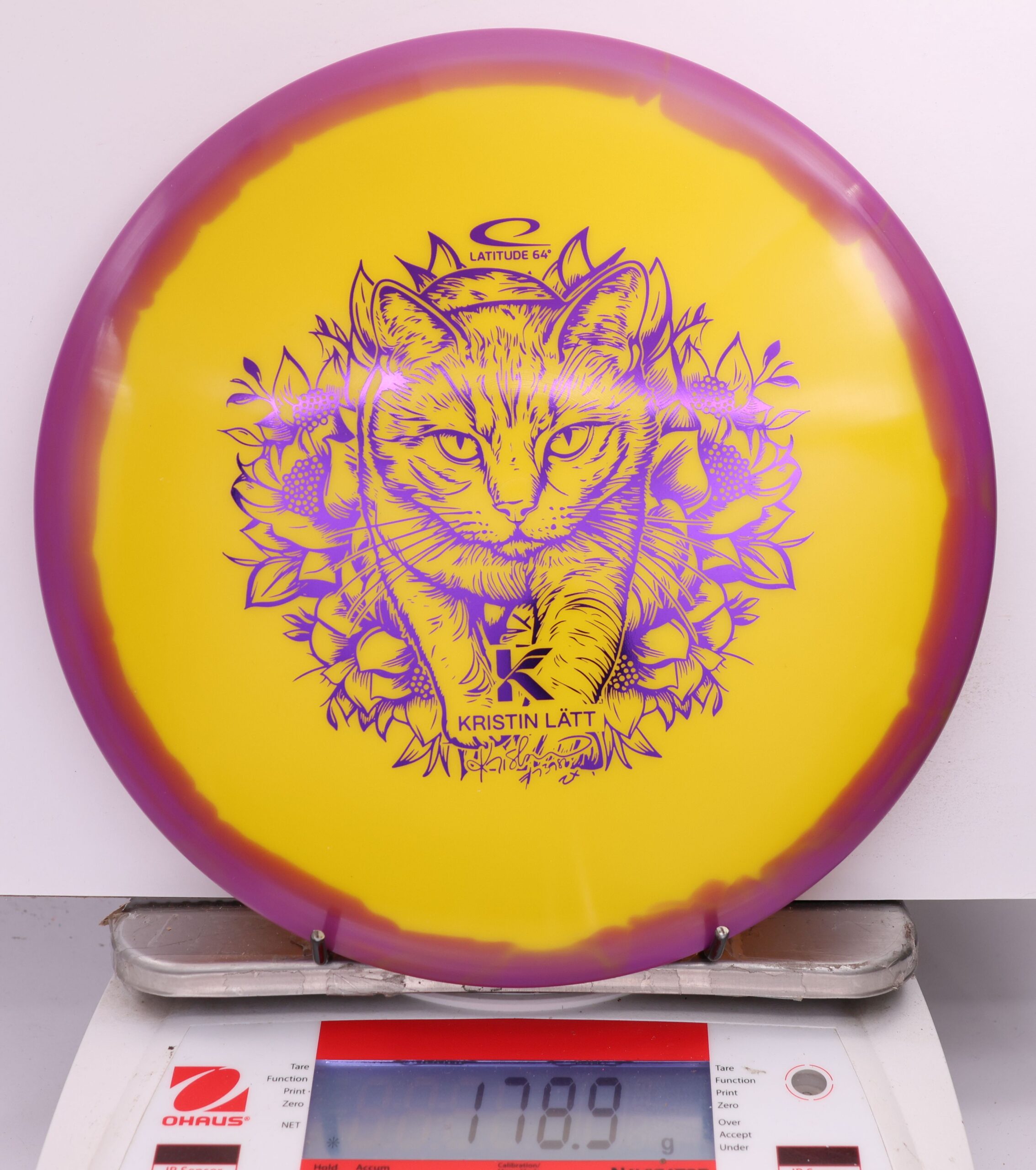 617015 Gold Orbit Claymore, Kristin Lätt 2025 Tour Series - #403 Purple-Yellow, 179