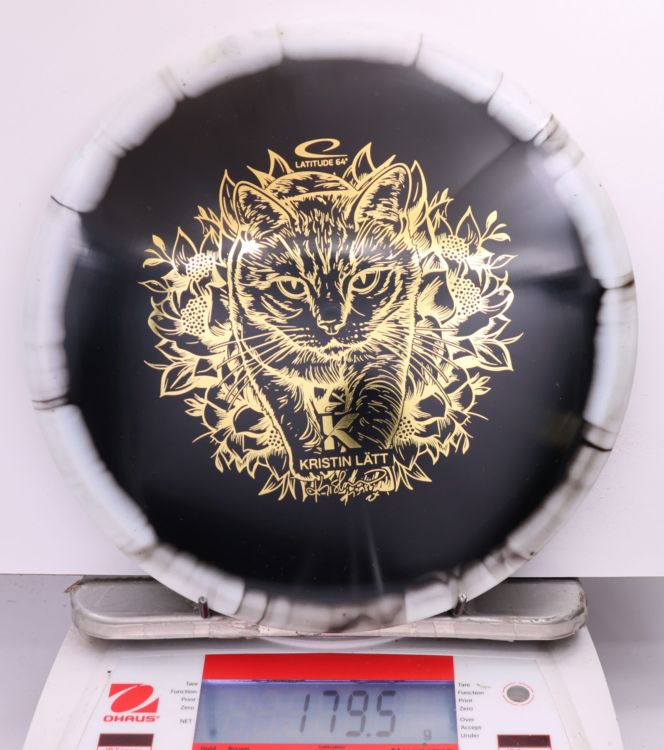 617046 Gold Orbit Claymore, Kristin Lätt 2025 Tour Series - #410 White-Black, 180