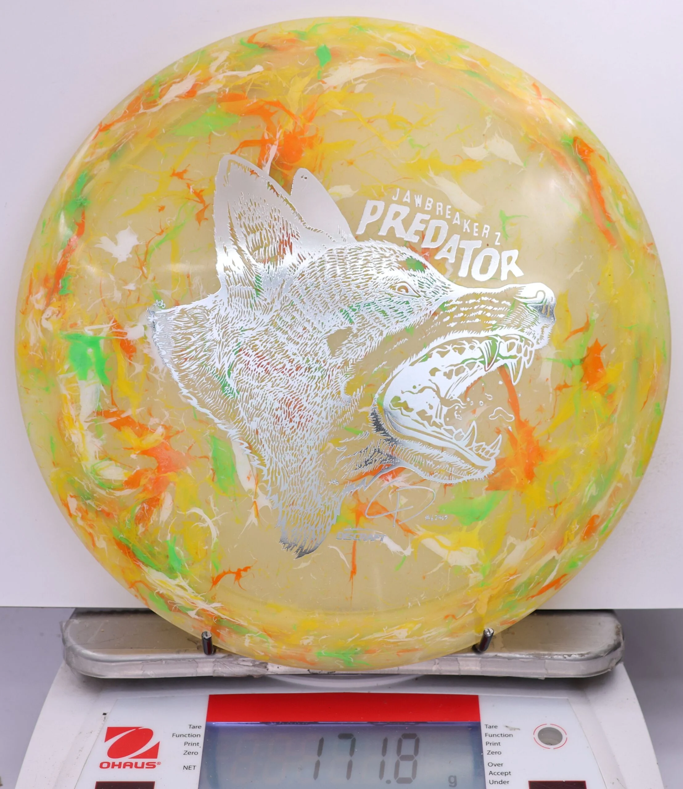 618440 Z FLX Jawbreaker Predator, Chris Dickerson - #09 Yellowish, 172