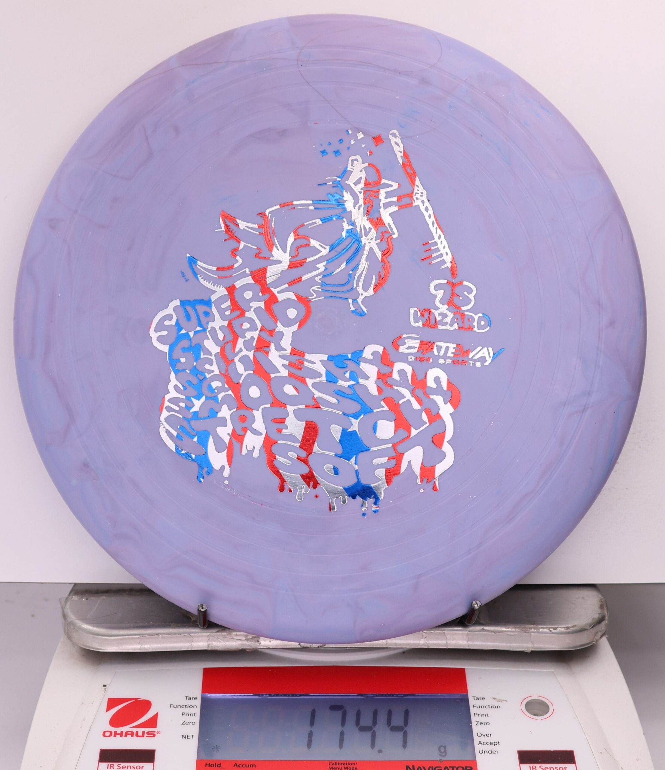 618725 7S SureGrip Wizard, Ribbed - #08 Purple, 174