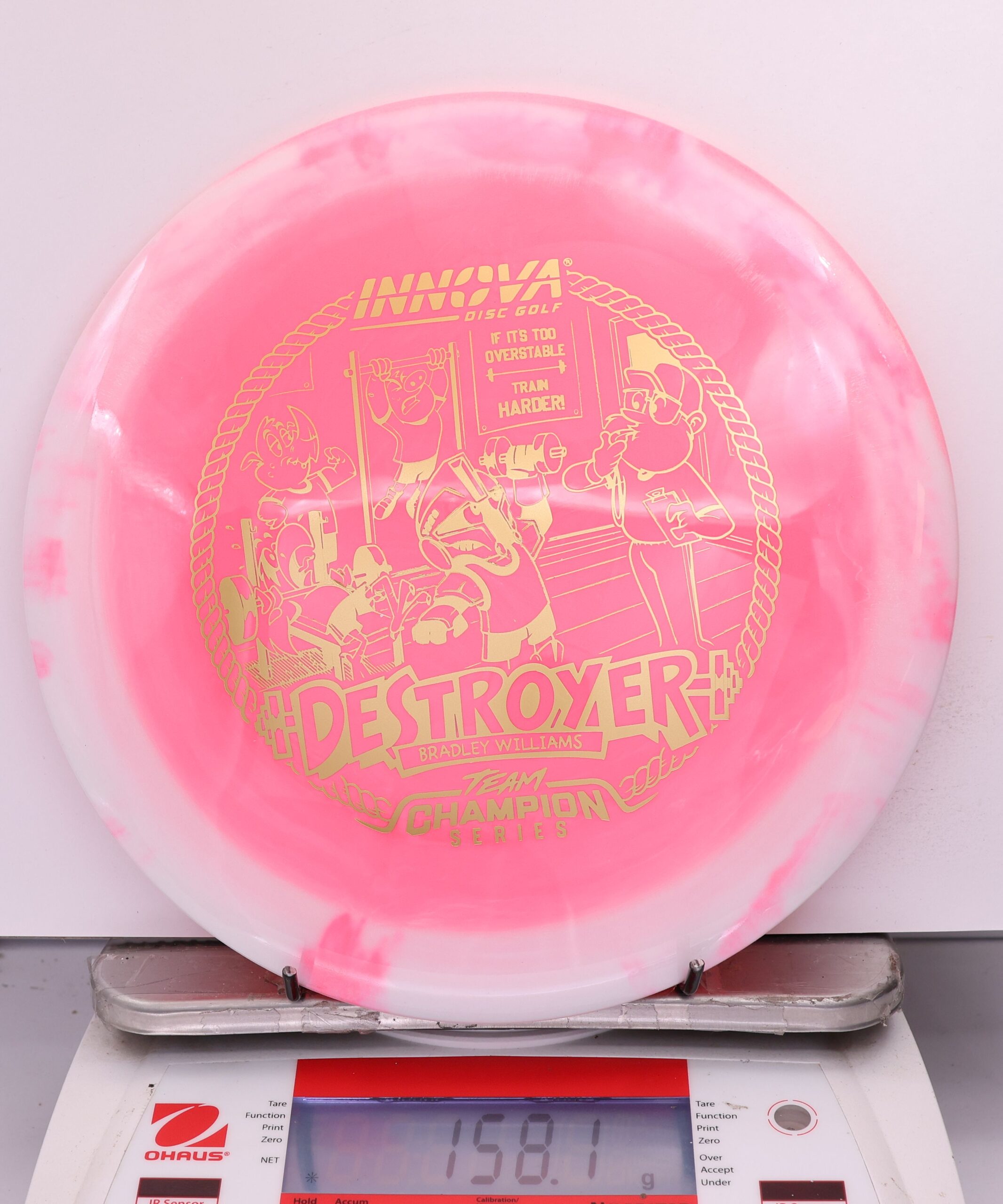 628002 Halo Star "Baby" Destroyer, Bradley Williams 2026 Tour Series - #18 White-Pink, 158