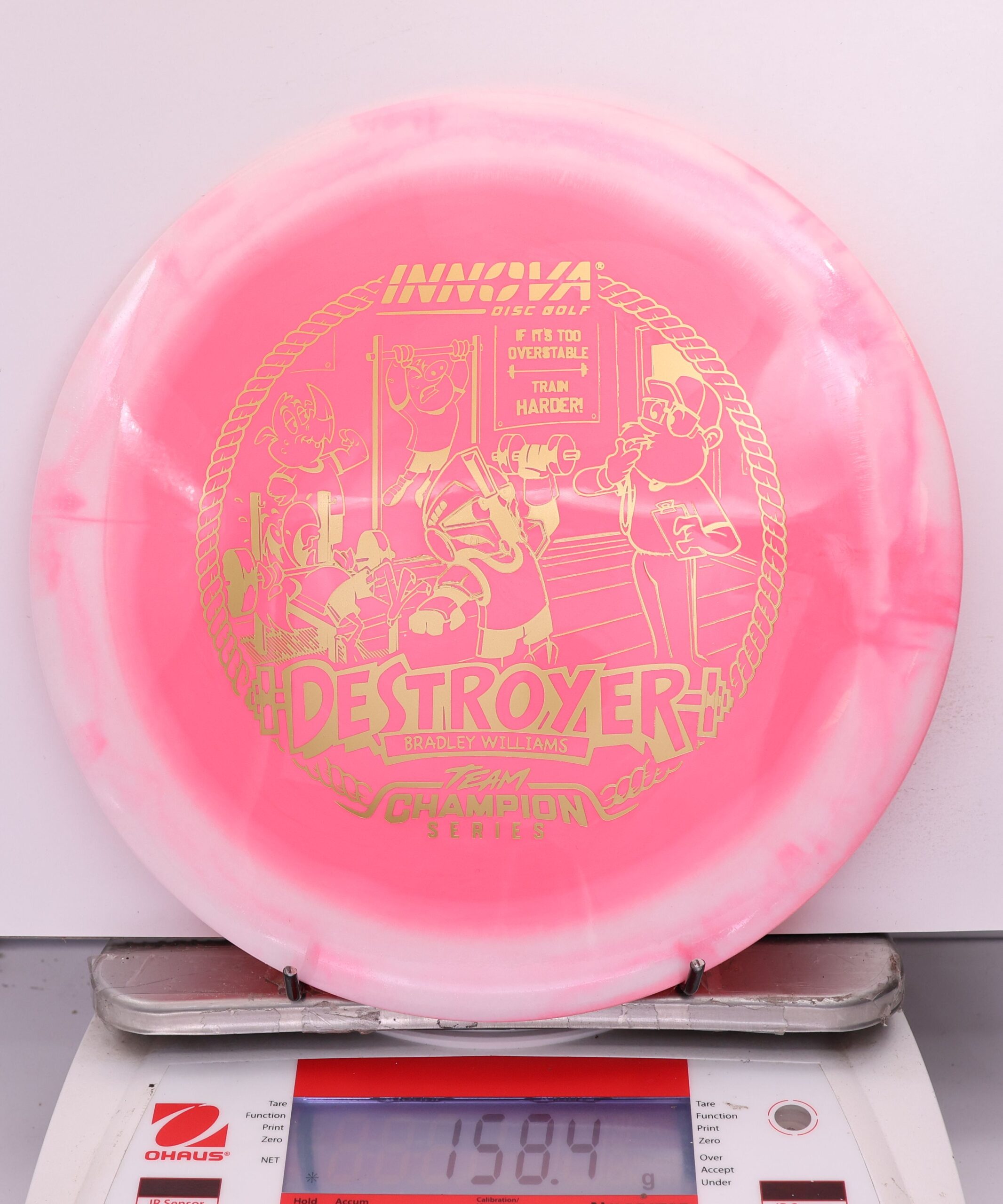 628003 Halo Star "Baby" Destroyer, Bradley Williams 2026 Tour Series - #19 White-Pink, 158