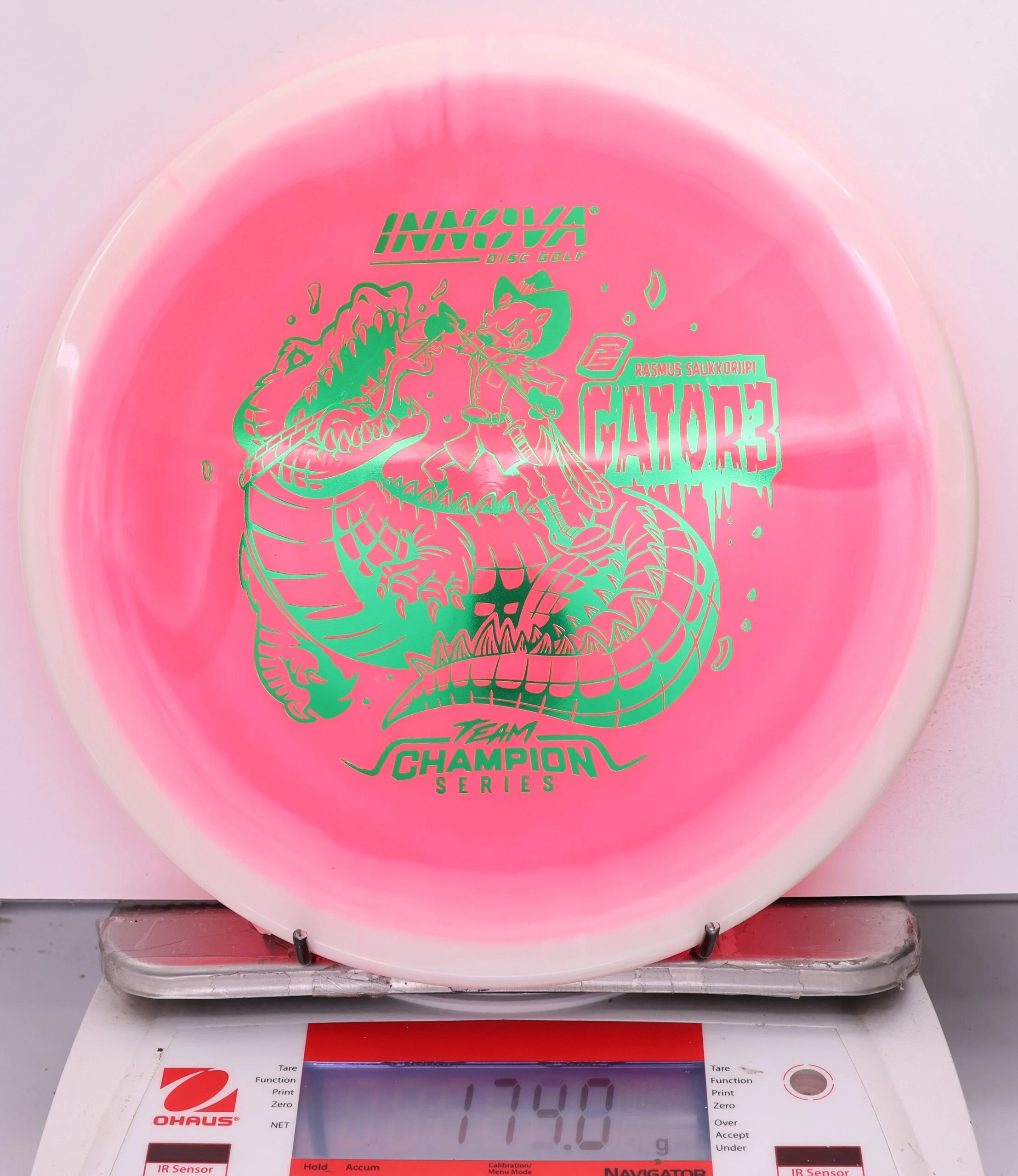 628795 Halo Champion Gator3, Rasmus Saukkoriipi 2026 Tour Series - #09 White-Pink, 174