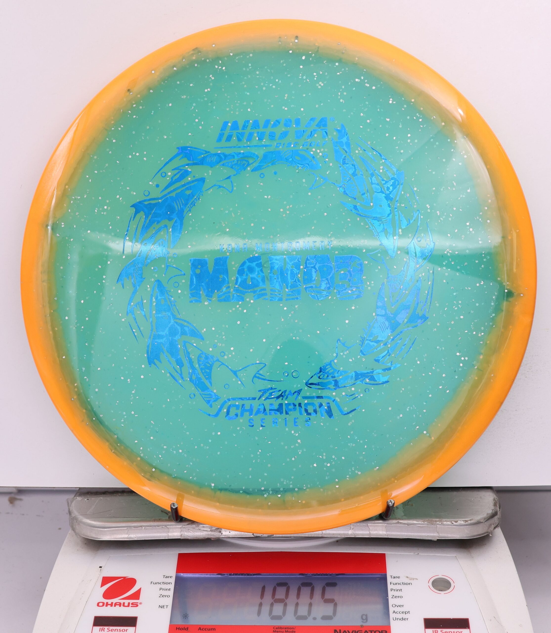 628944 Metal Flake Halo Champion Mako3, Kona Montgomery 2026 Tour Series - #14 Orange-Teal, 181