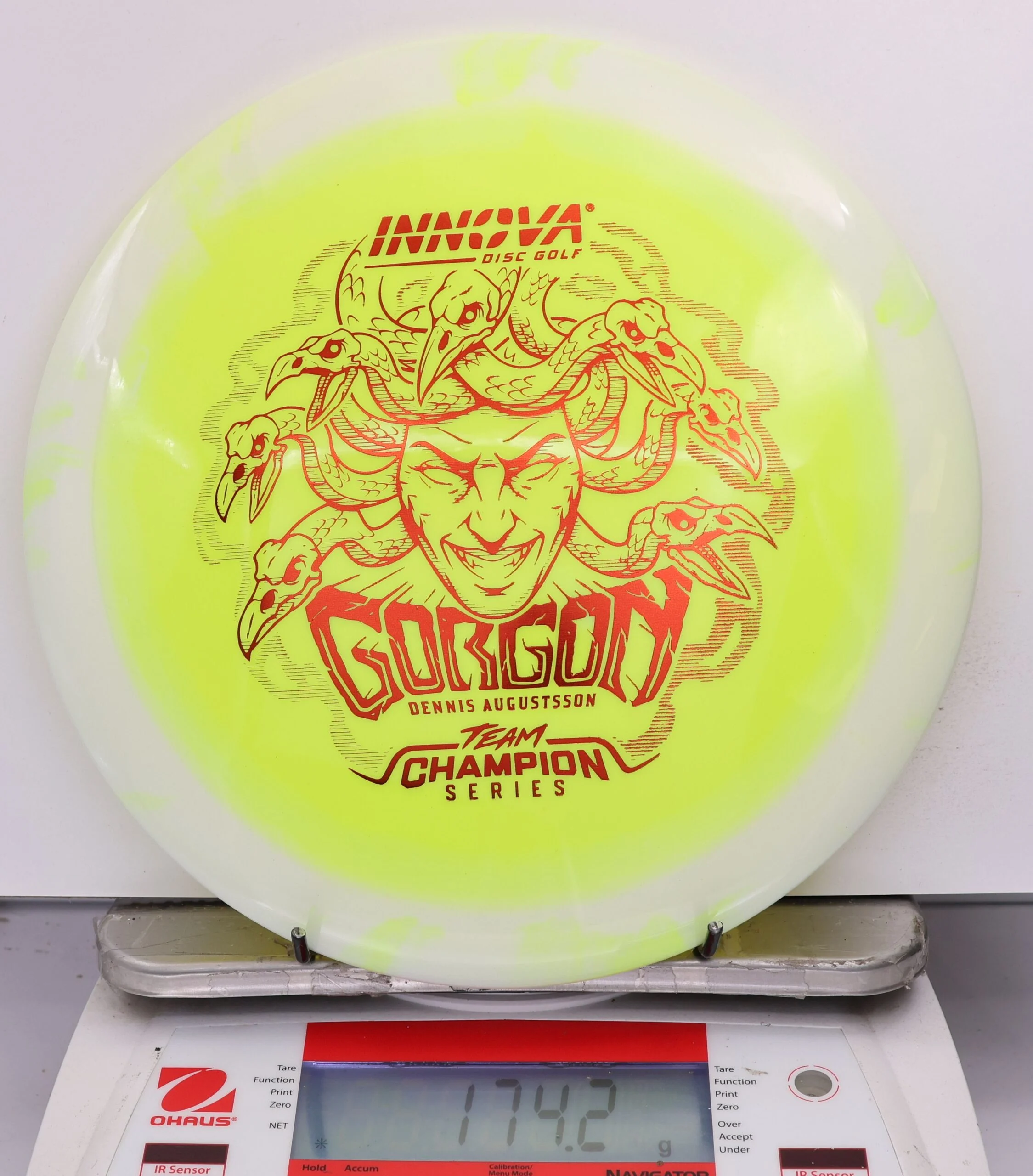629218 Halo Star Gorgon, Dennis Augustsson 2026 Tour Series - #18 White-Yellow, 174