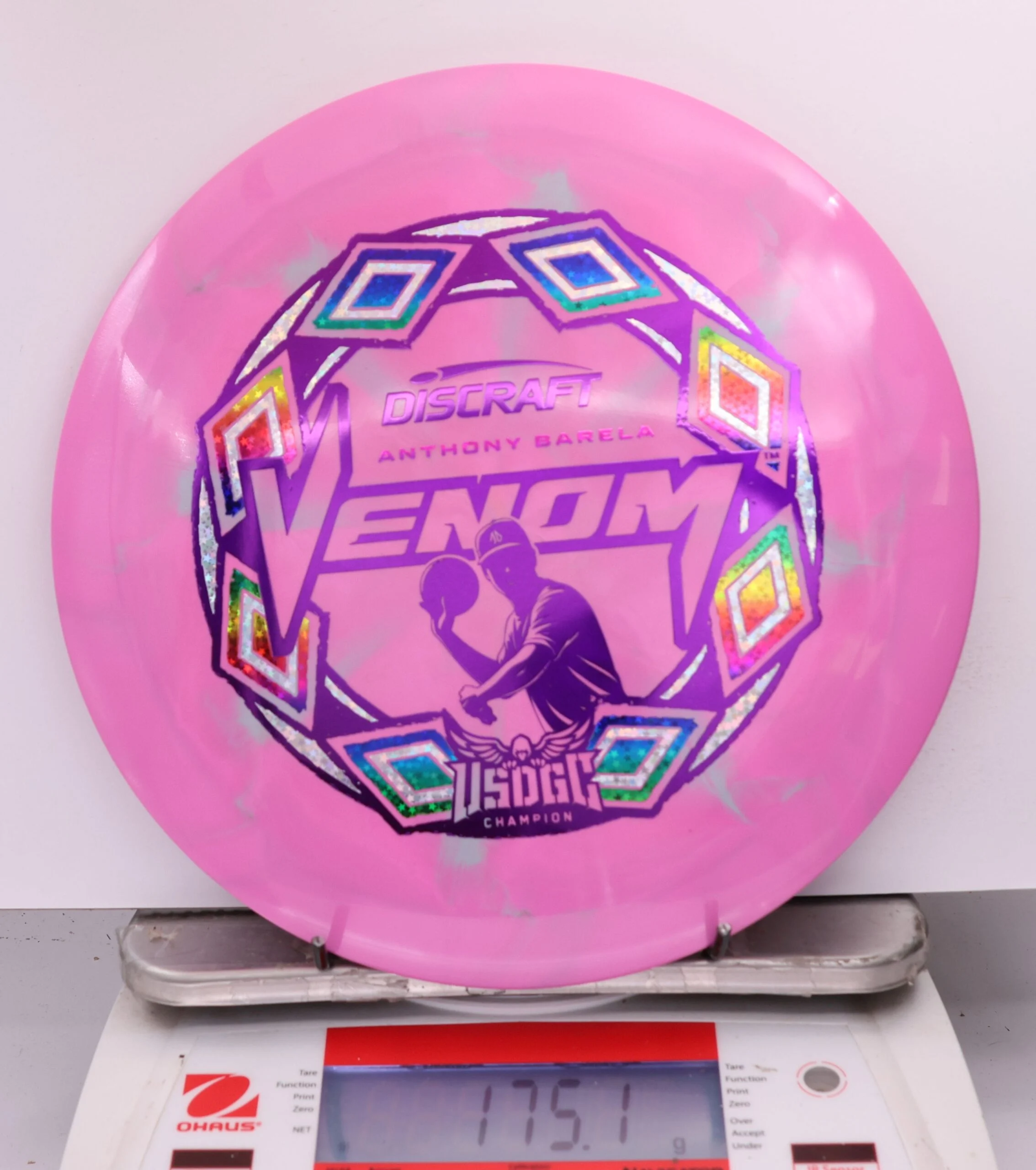635200 ESP Swirl Venom, Anthony Barela 2025 USDGC Champion - #32 Pink, 175