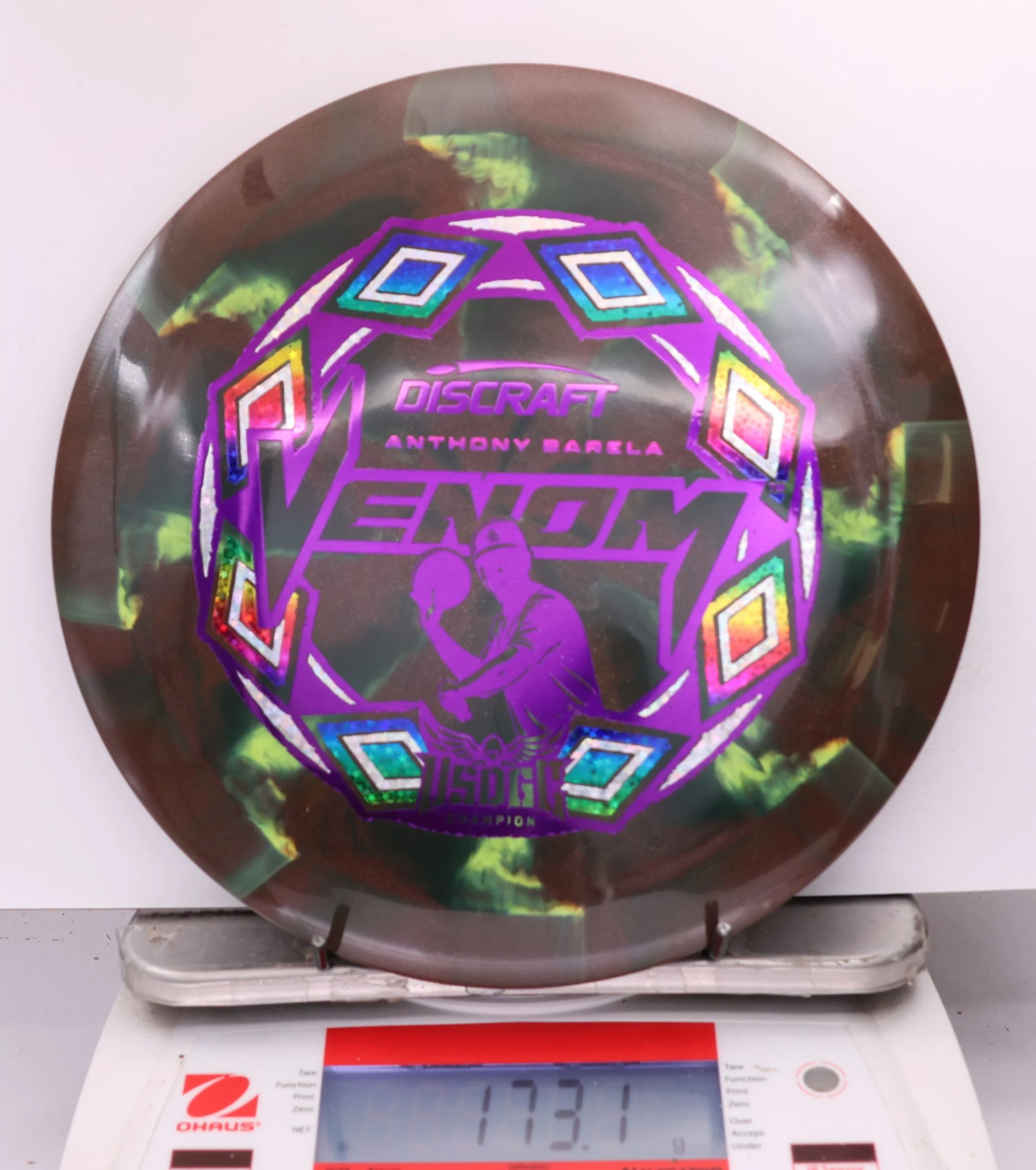 635228 ESP Swirl Venom, Anthony Barela 2025 USDGC Champion - #42 Brown, 173