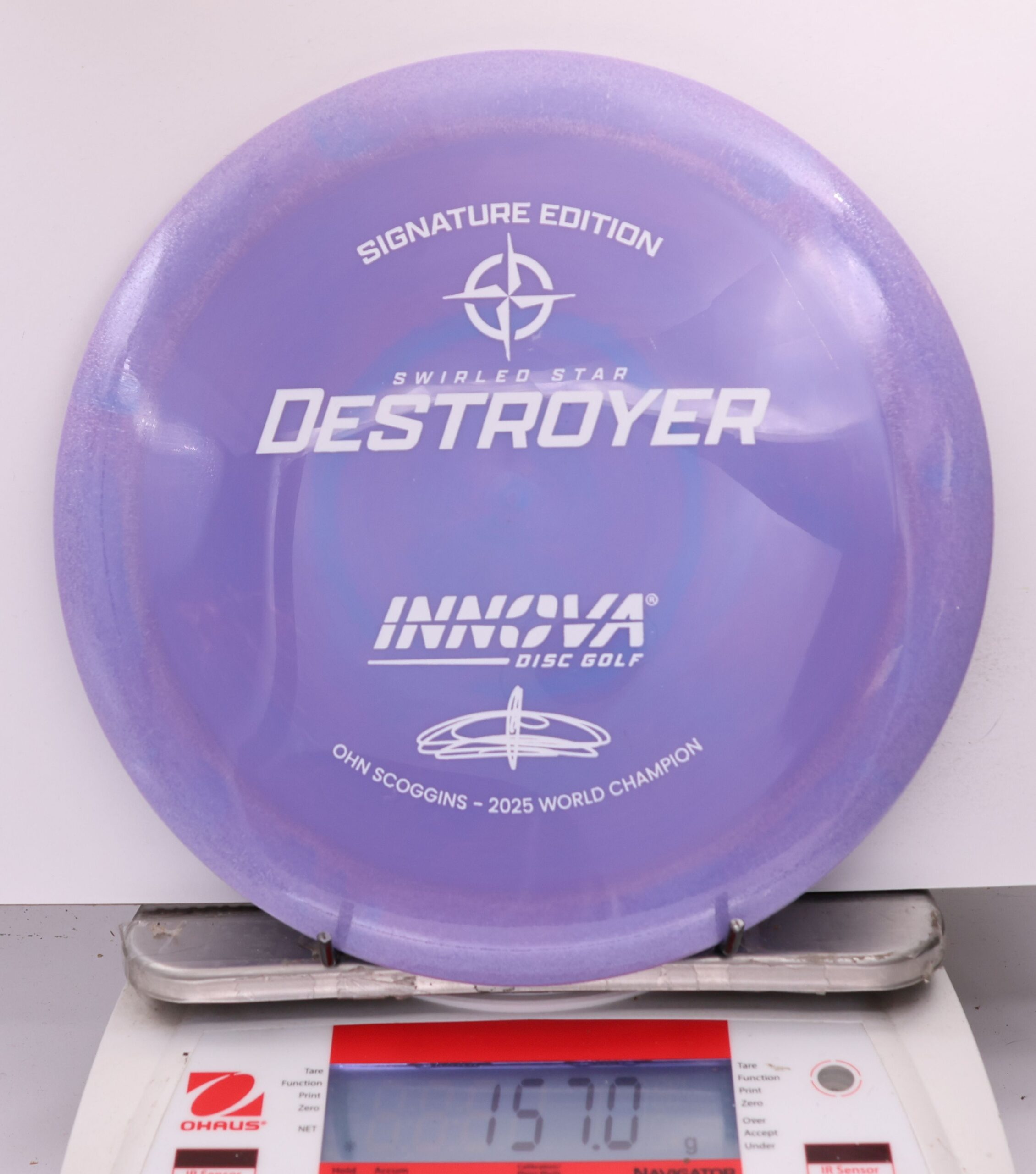 635499 Swirled Star Destroyer, Ohn Scoggins 2025 FPO World Champion - #10 Purple, 157