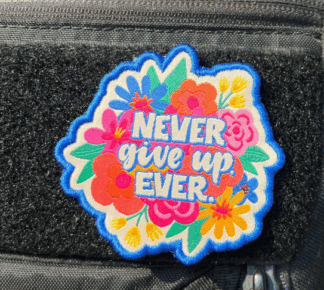 Never Give Up Disc Golf Patches®