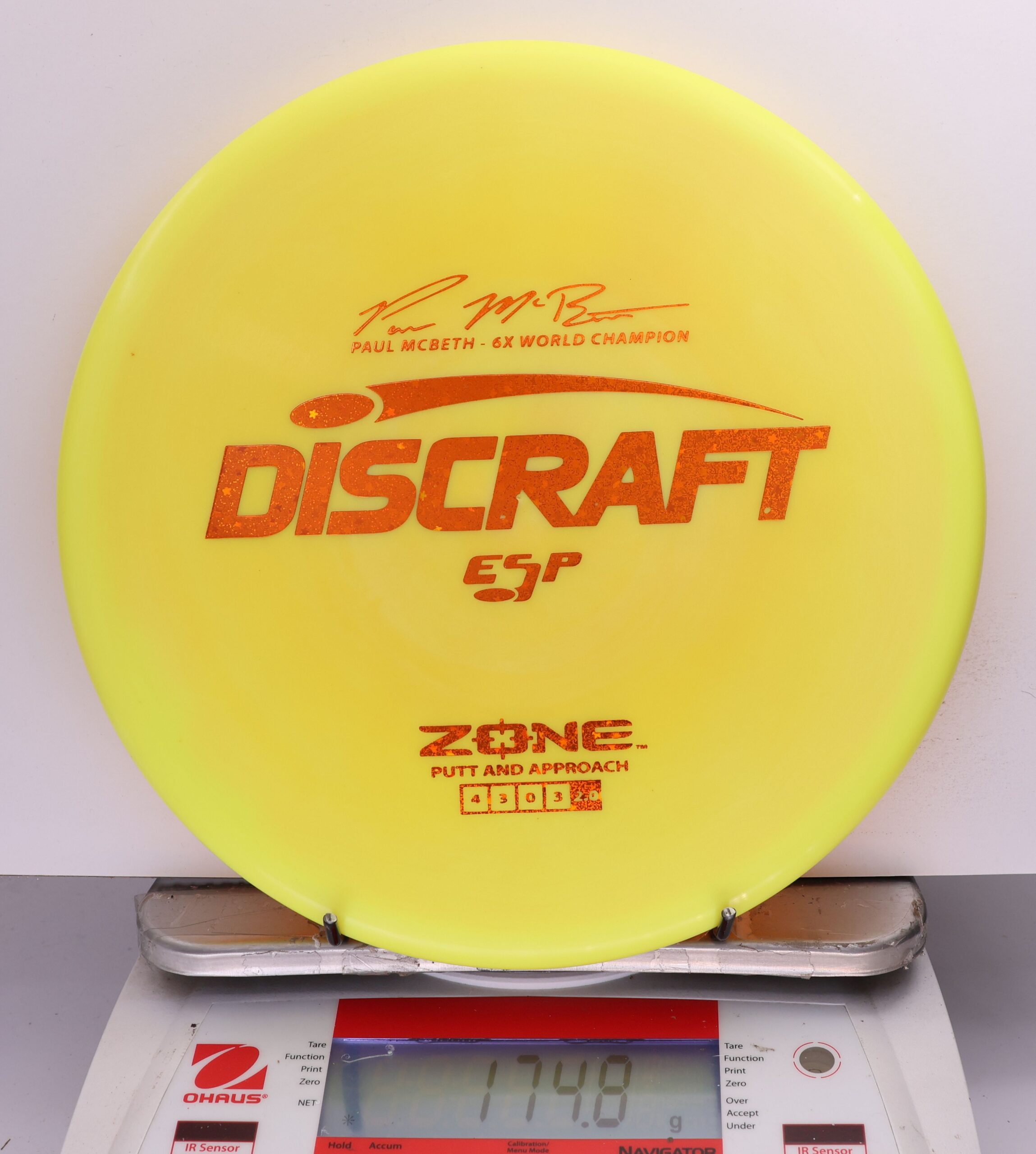 661580 ESP Zone, Paul McBeth 6X - #933 Yellow, 175