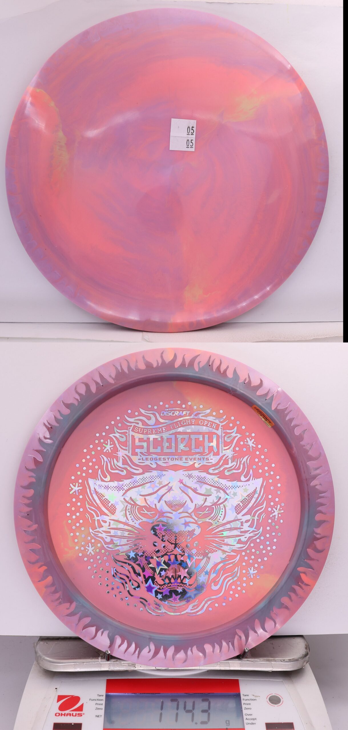 663006 ESP Swirl Fuzed Line Scorch, Bottom Stamp - 2026 Supreme Flight Open - #05 PinkPurp-GrayPurp, 174