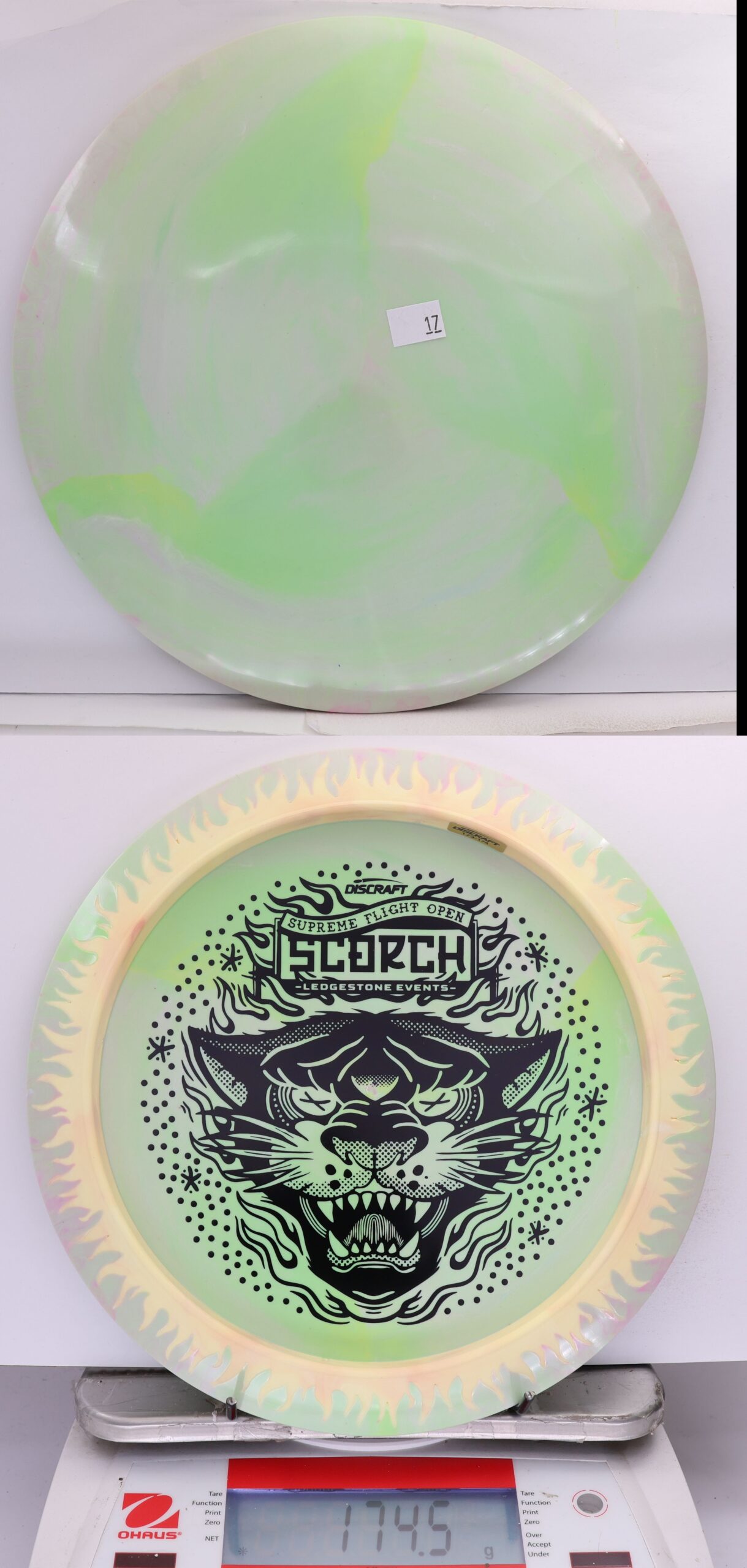 663105 ESP Swirl Fuzed Line Scorch, Bottom Stamp - 2026 Supreme Flight Open - #17 GrayGrn-Tan, 175