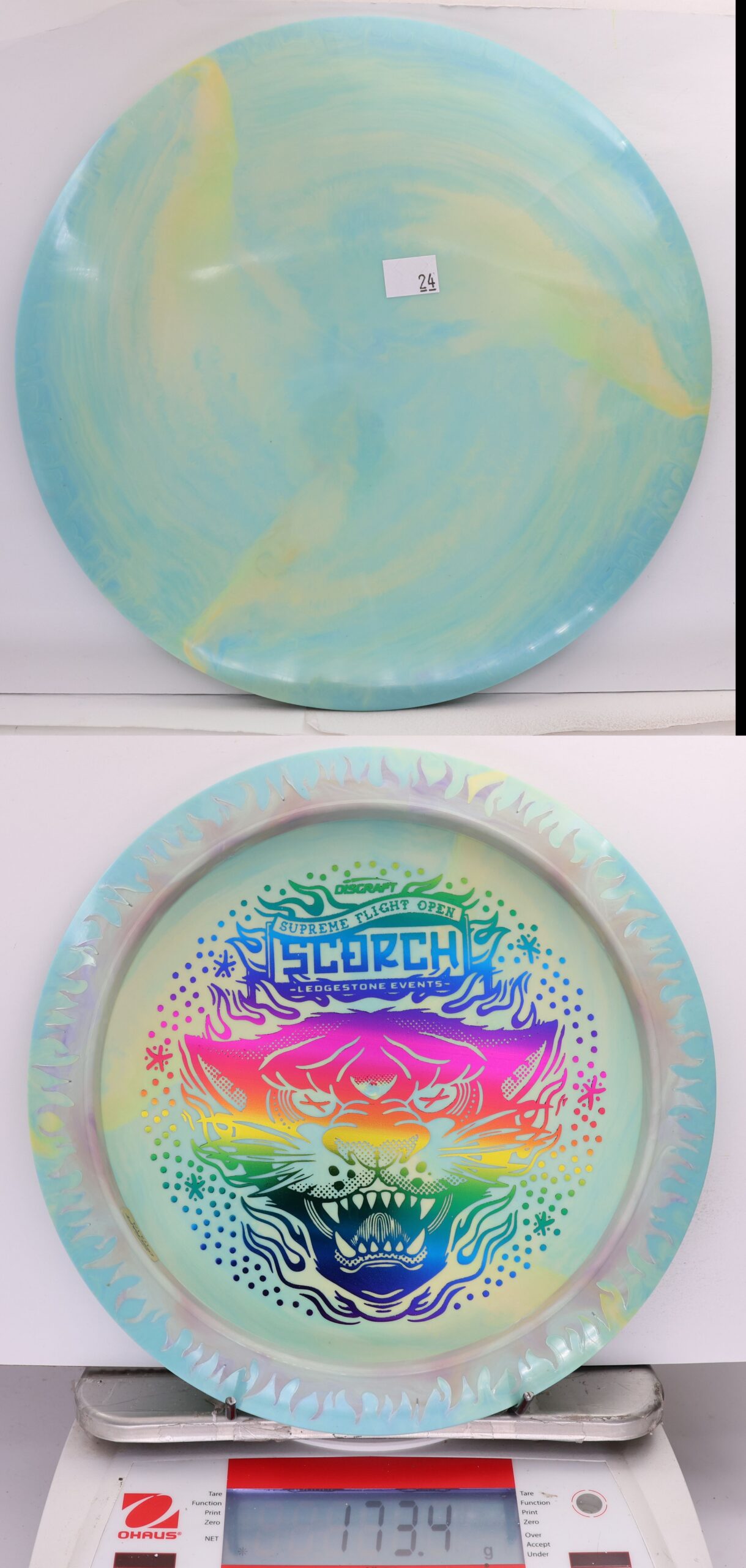 663141 ESP Swirl Fuzed Line Scorch, Bottom Stamp - 2026 Supreme Flight Open - #24 BlueYello-LtPurp, 173