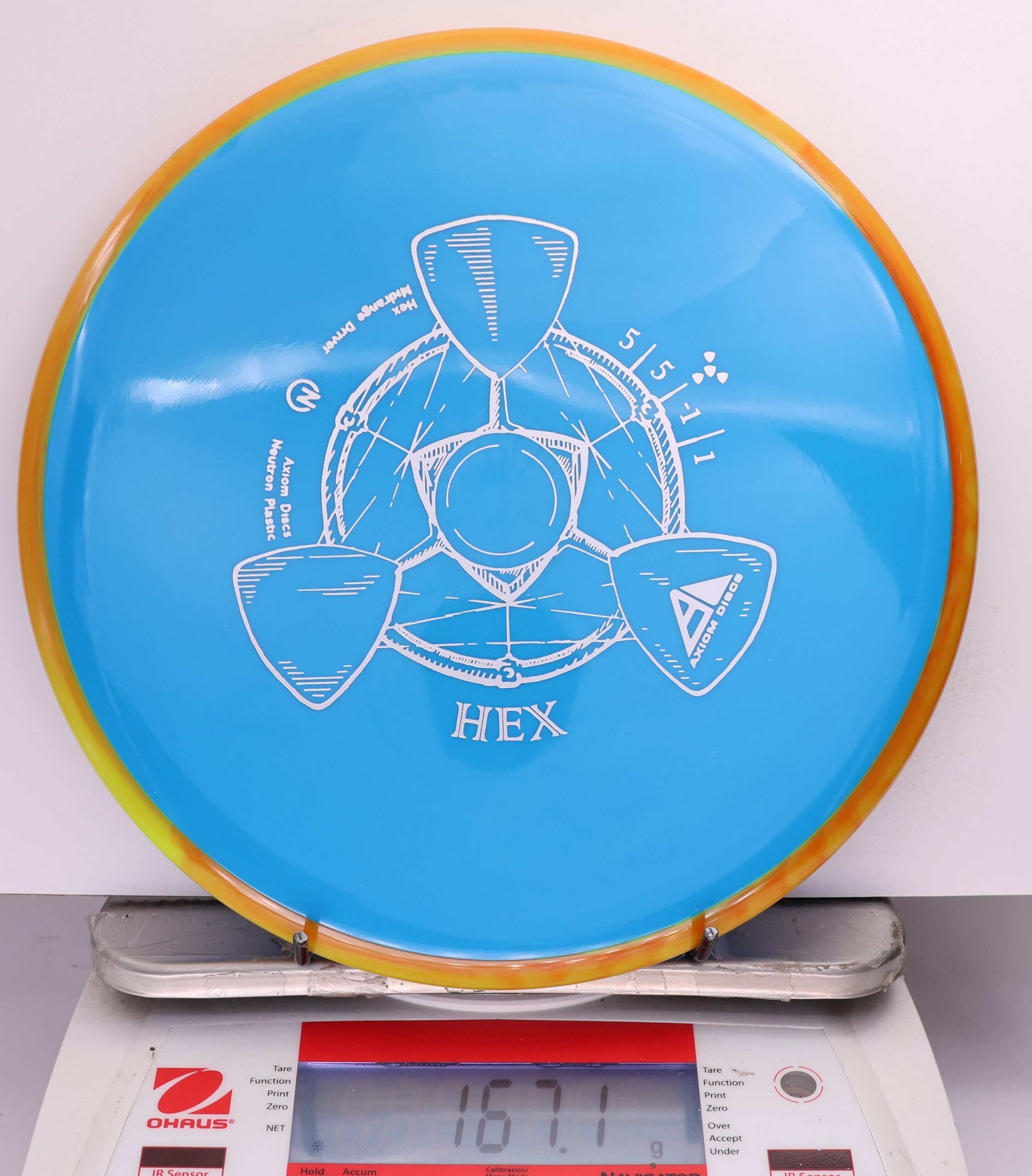 679338 Neutron Hex - #206 YellowOrange-LtBlue, 167