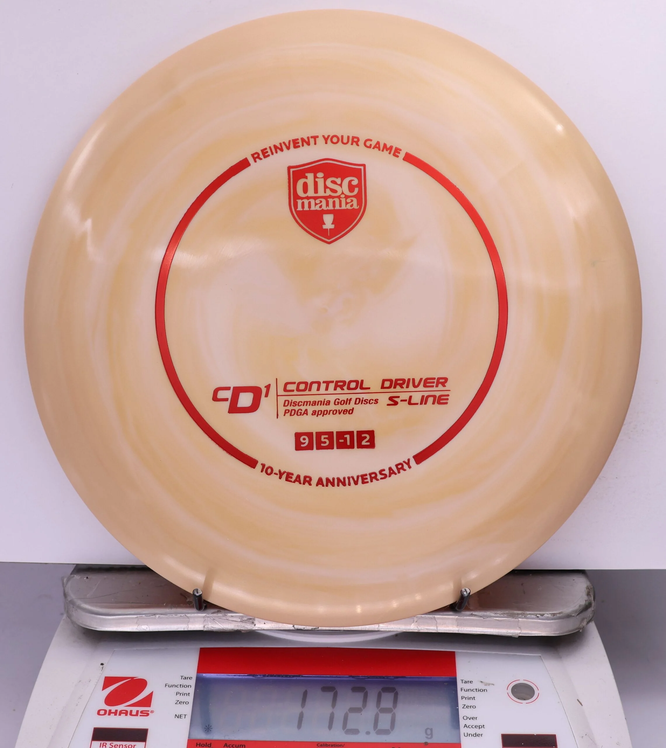680389 Golden Swirl S-Line CD1, 10 Year Anniversary - #910 LtOrange, 173