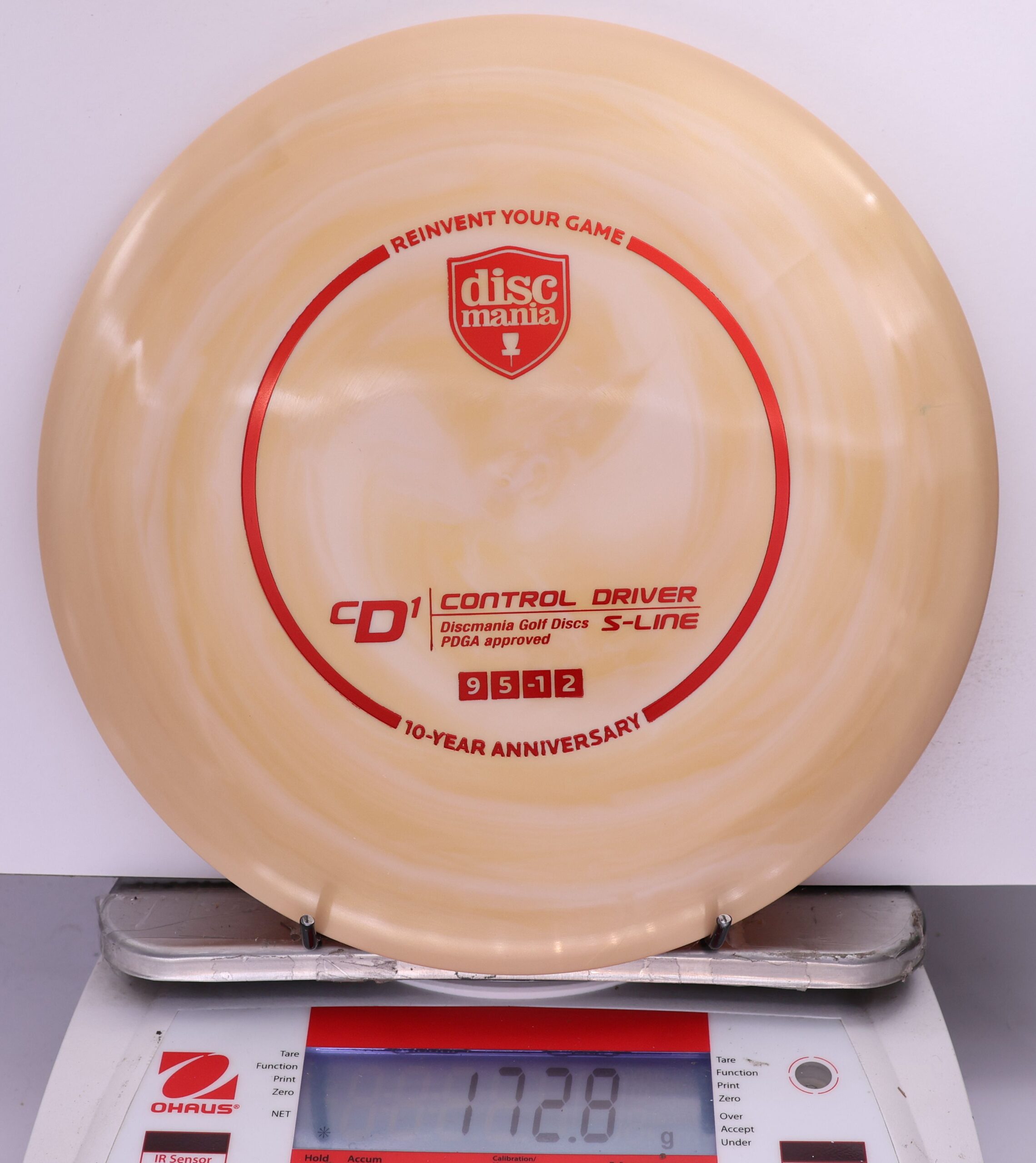 680389 Golden Swirl S-Line CD1, 10 Year Anniversary - #910 LtOrange, 173