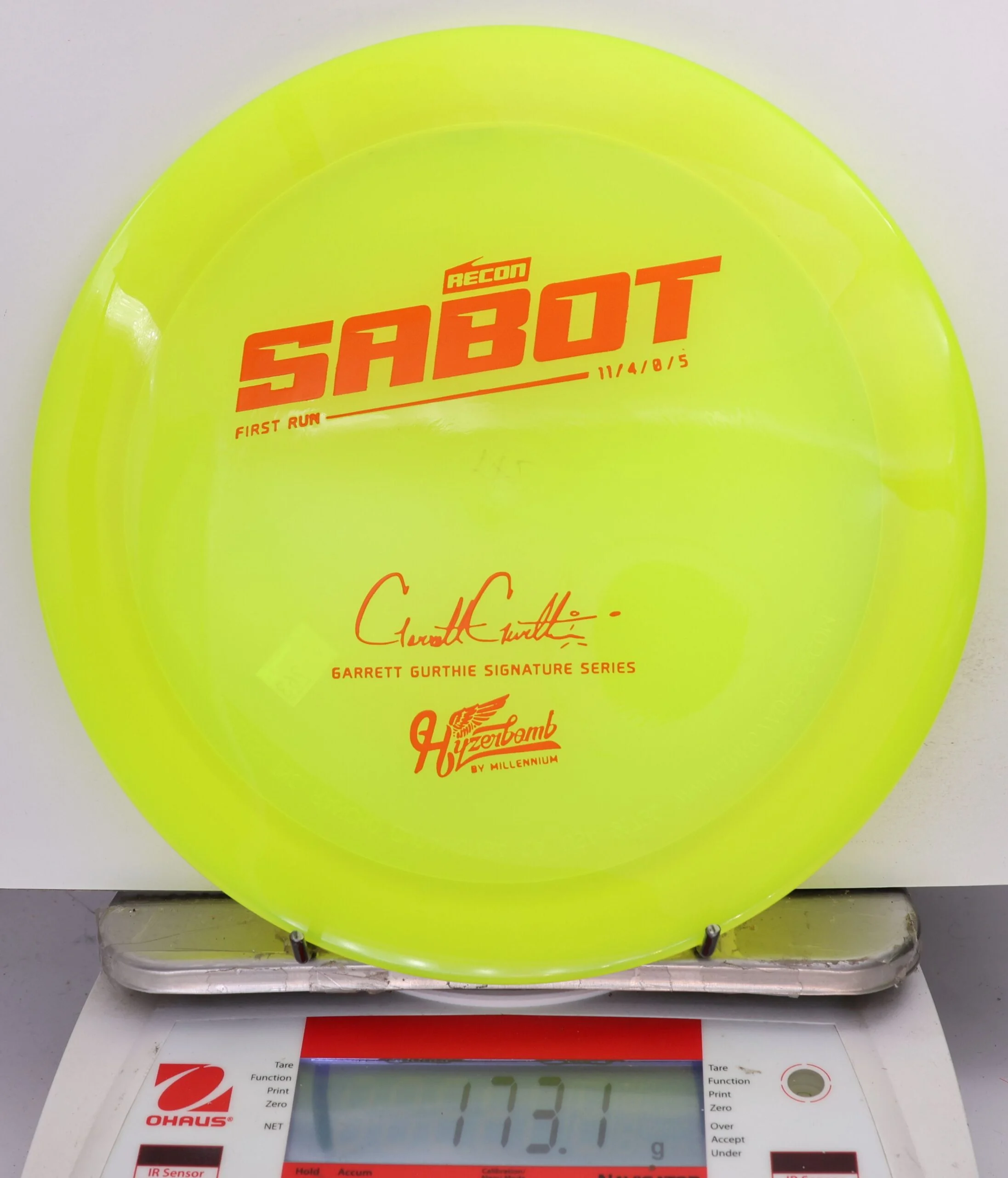 691923 Recon Sabot, Garret Gurthie - 1st Run - #263 Yellow, 173