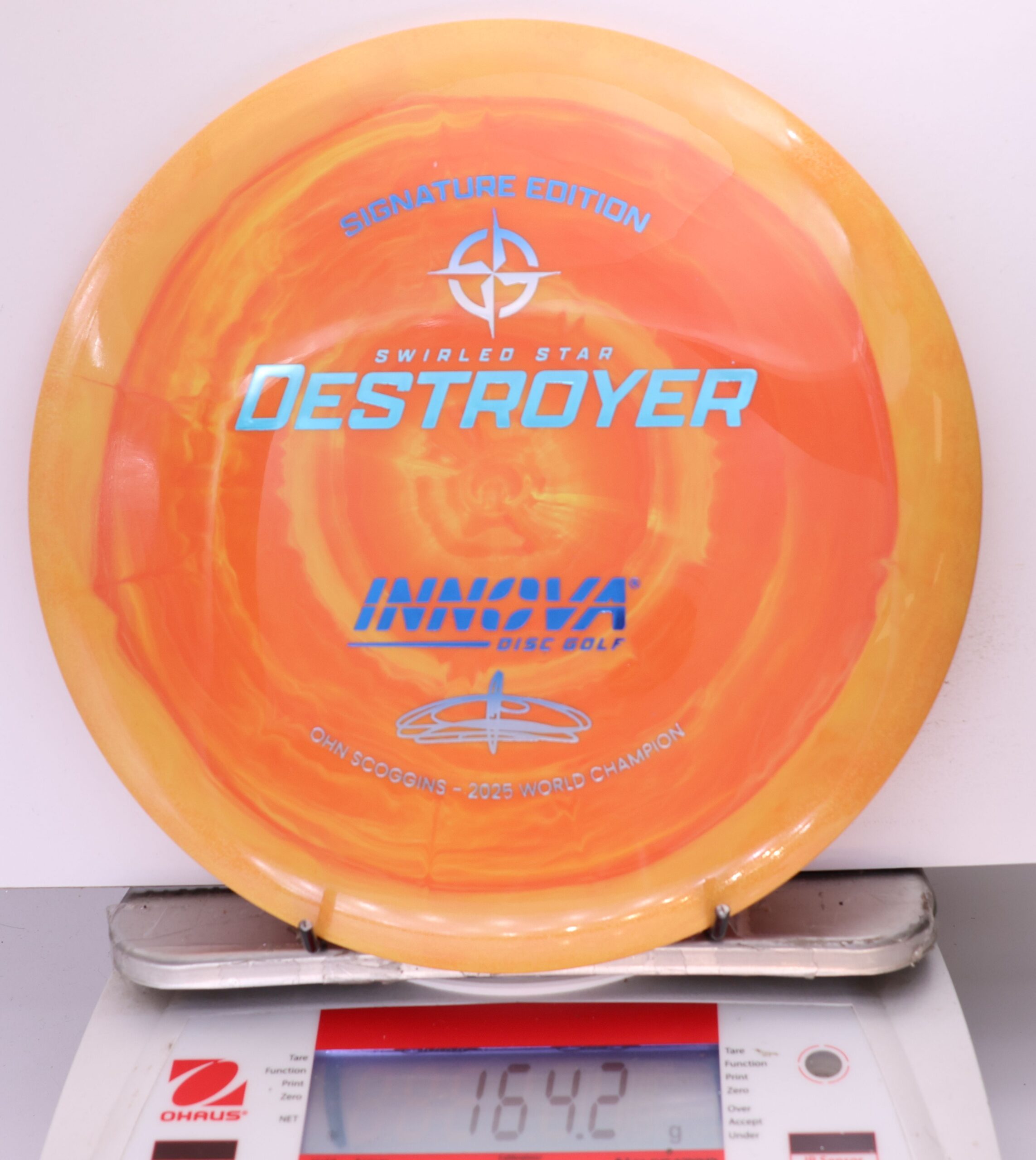 697196 Swirled Star Destroyer, Ohn Scoggins 2025 FPO World Champion - #59 Orange, 164